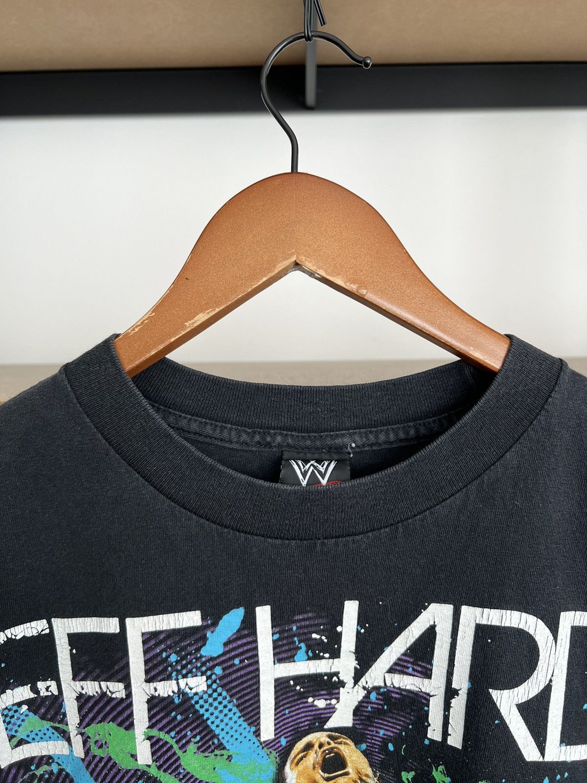 WWE Vintage 2009 Jeff Hardy WWE Wrestling Black Y2k T-shirt Size US M / EU 48-50 / 2 - 9 Thumbnail