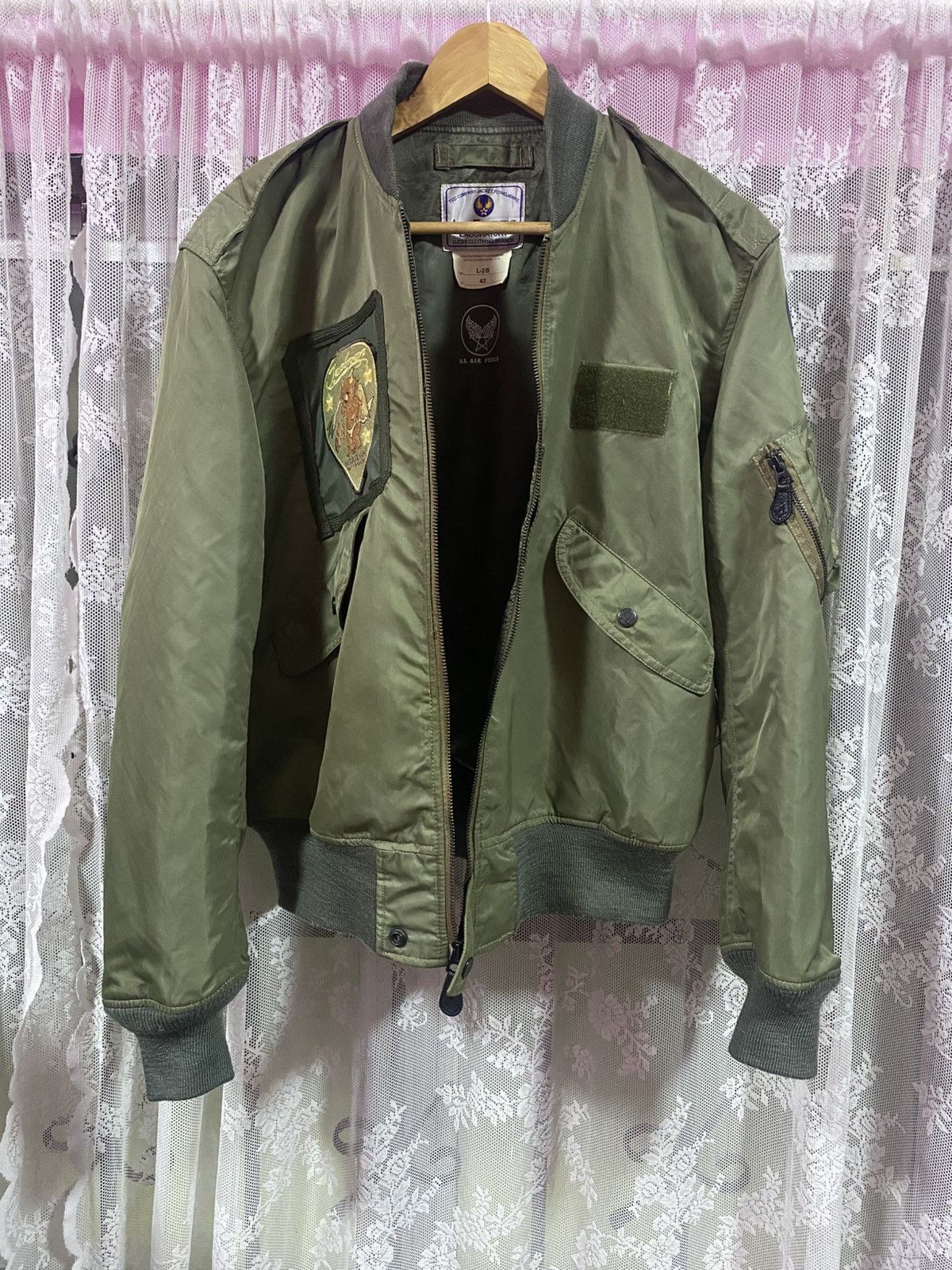 Tedman × Vintage Vintage Ted Company USAF Bomber Jacket Olive Green Size US M / EU 48-50 / 2 - 3 Thumbnail