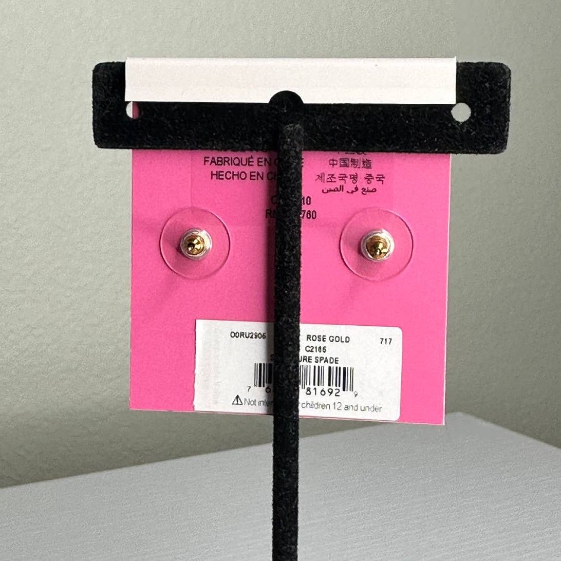 Kate Spade Kate Spade Signature Mini Spade Rose Gold Studs Earrings Size ONE SIZE - 4 Thumbnail