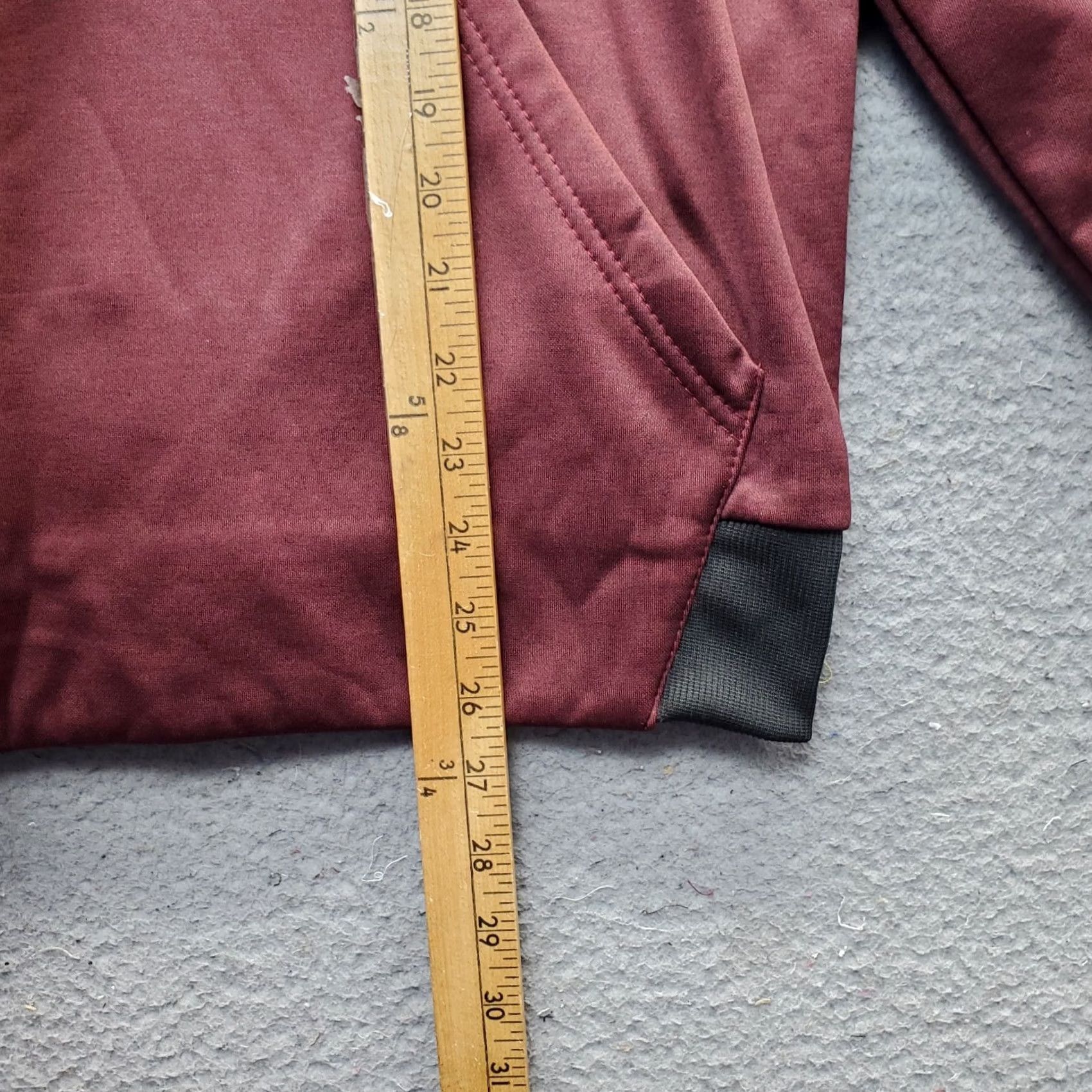 Vintage I Love 664 Tijuana Hoodie Men Small Burgundy Fleece Lined Long Sleeve Drawstring Size US S / EU 44-46 / 1 - 3 Thumbnail