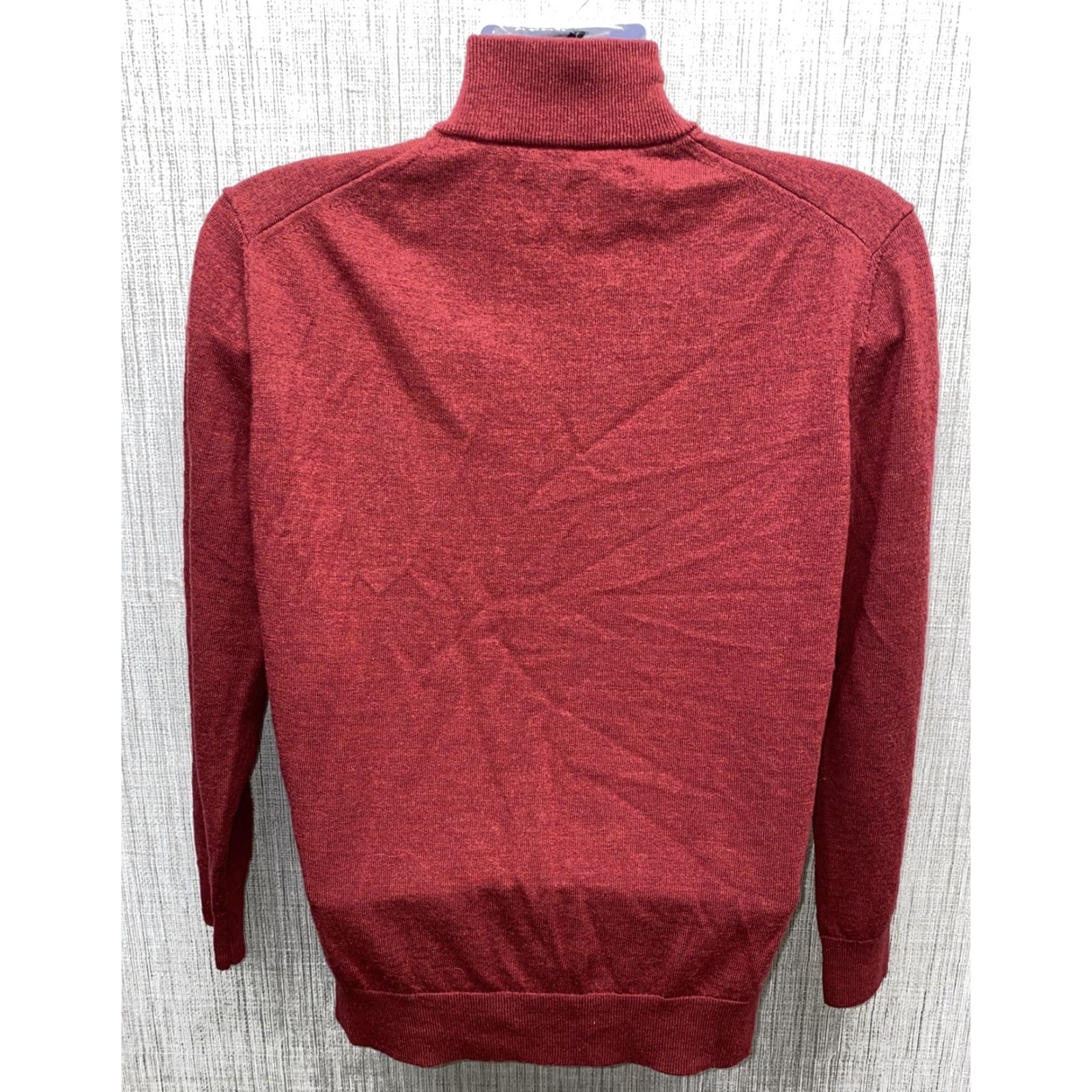 UNTUCKit UNTUCKiT Mens Red Merino Wool 1/2 Zip Warm Pullover Sweater Size M Size US M / EU 48-50 / 2 - 5 Thumbnail