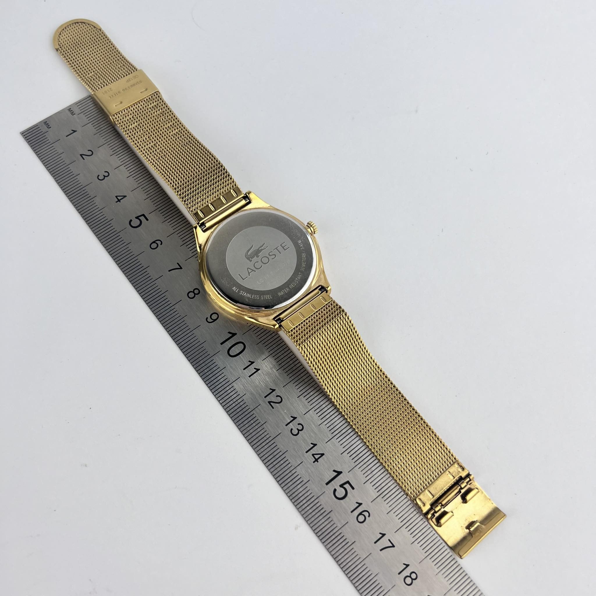 Vintage Lacoste Valencia Vintage Watch Gold Tone Quartz 2000811 Size ONE SIZE - 3 Thumbnail