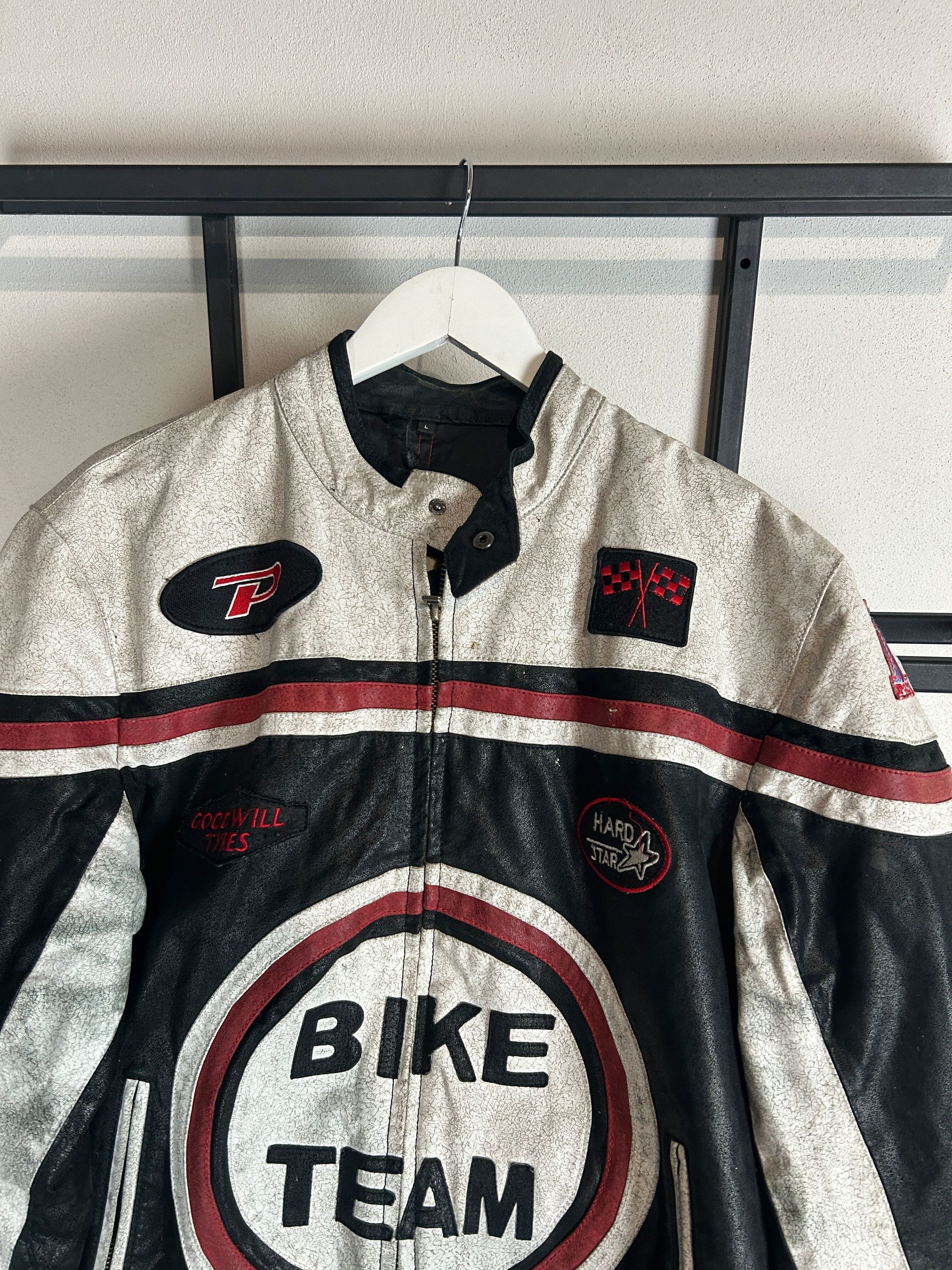 Vintage Bike Team Racing Leather Jacket Moto Graphic Y2K Vintage Size US M / EU 48-50 / 2 - 4 Thumbnail