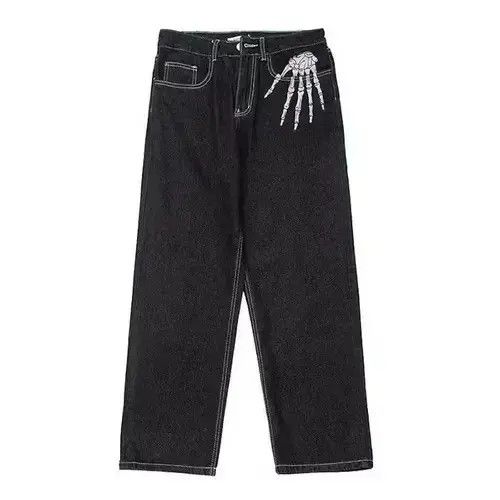Japanese Brand × Jean Vintage Embroidery Bone Denim Jeans Men Size US 32 / EU 48 - 3 Thumbnail