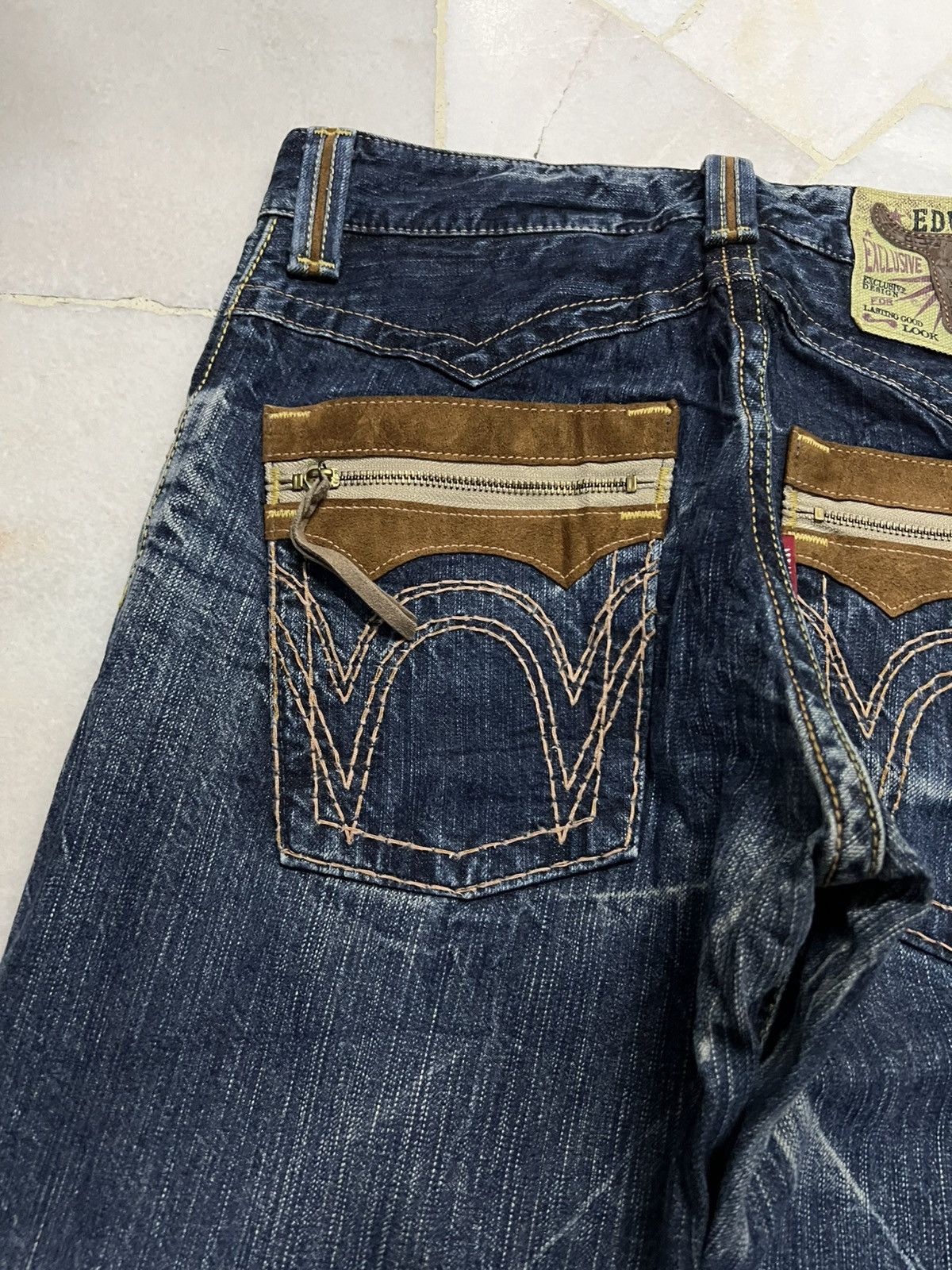 Edwin 💥Rare💥Edwin Exclusive Vintage Buffalo Head Jeans Size US 30 / EU 46 - 14 Thumbnail