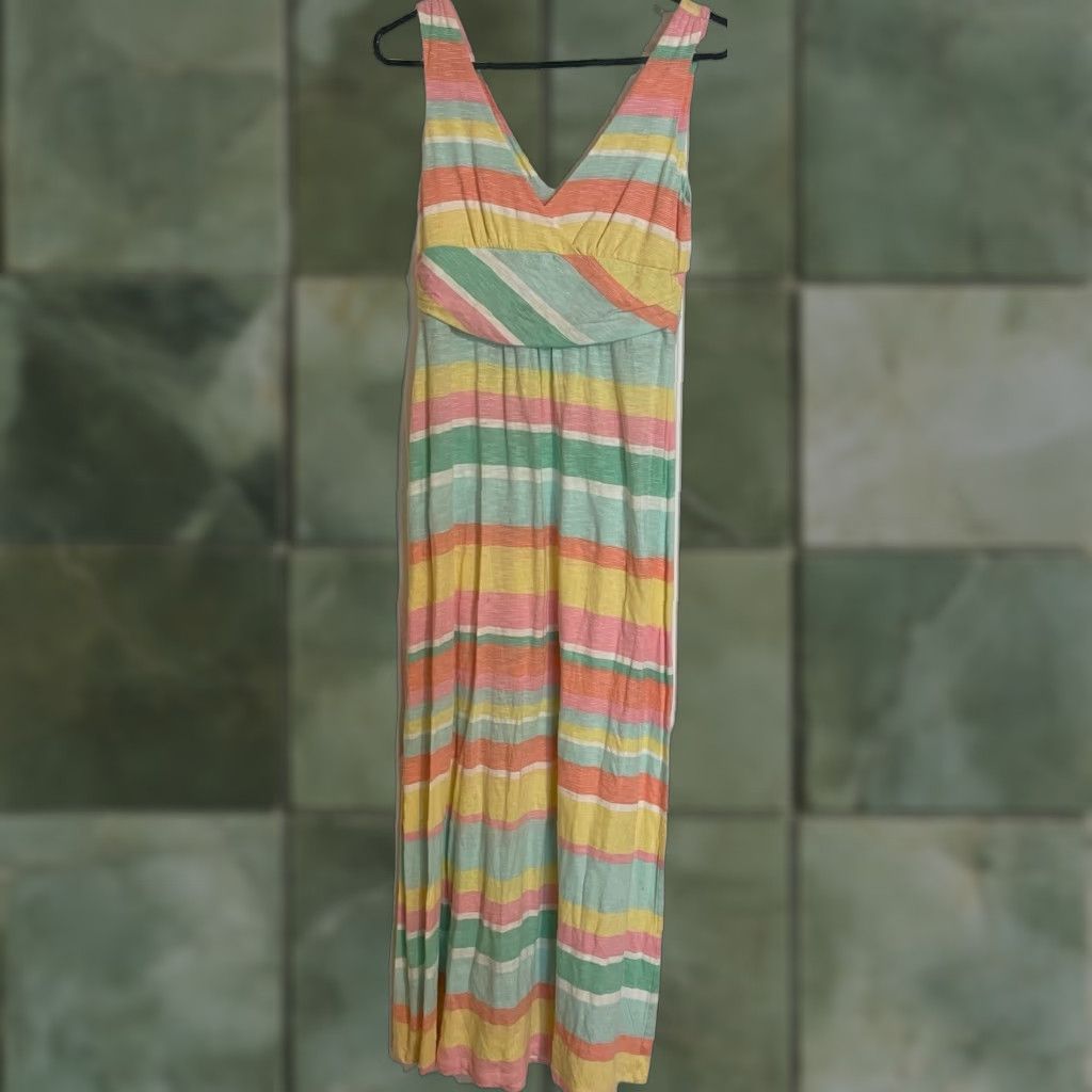 Lilly Pulitzer Lilly Pulitzer Sleeveless Sorbet Striped Maxi Dress Multicolor Sz Small Size S / US 4 / IT 40 - 1 Thumbnail