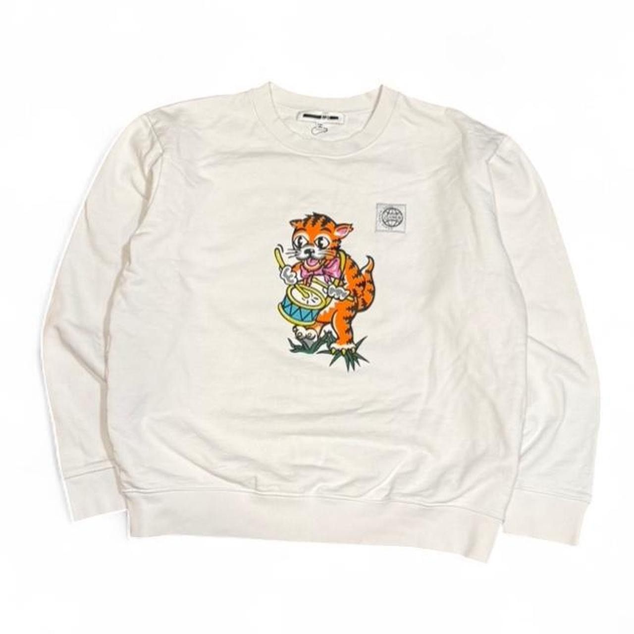 Alexander McQueen Alexander Mcqueen MCQ Tiger Print White Sweatshirt Size US M / EU 48-50 / 2 - 1 Thumbnail