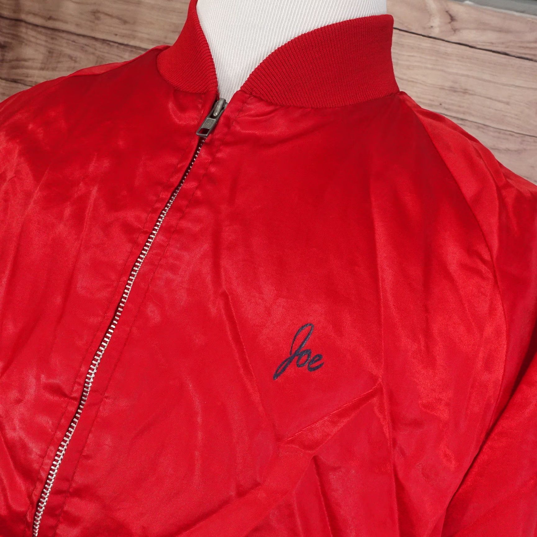 Vintage Vintage King Louie Satin Bomber Jacket Men XL Red US Vintage 90s Casual Size US XL / EU 56 / 4 - 5 Thumbnail