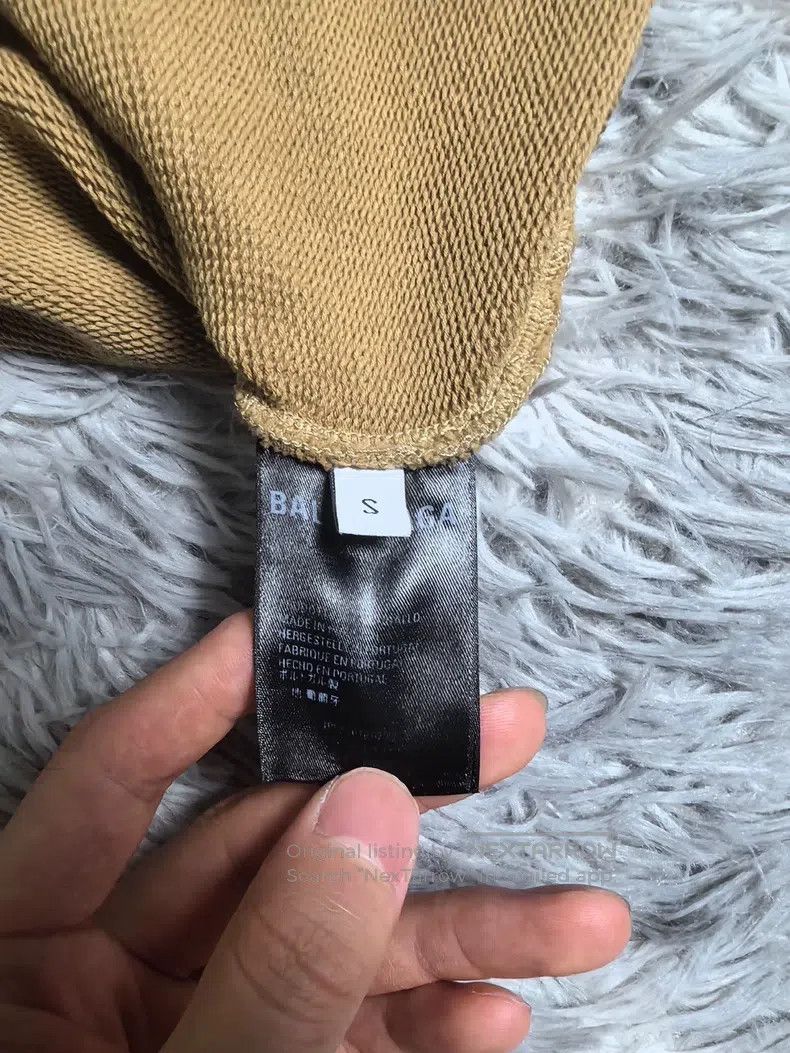Balenciaga Balenciaga Khaki hoodie Size US S / EU 44-46 / 1 - 7 Thumbnail