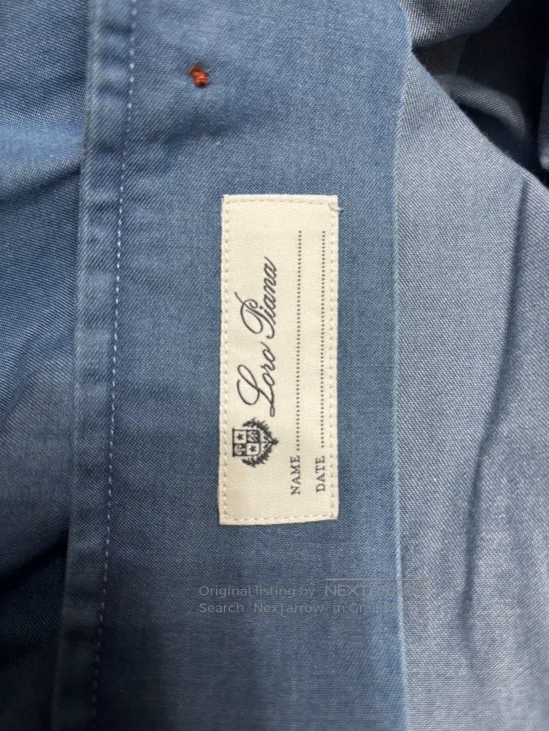 Loro Piana Loro Piana Blue Pure Cotton Shirt Size US S / EU 44-46 / 1 - 8 Thumbnail