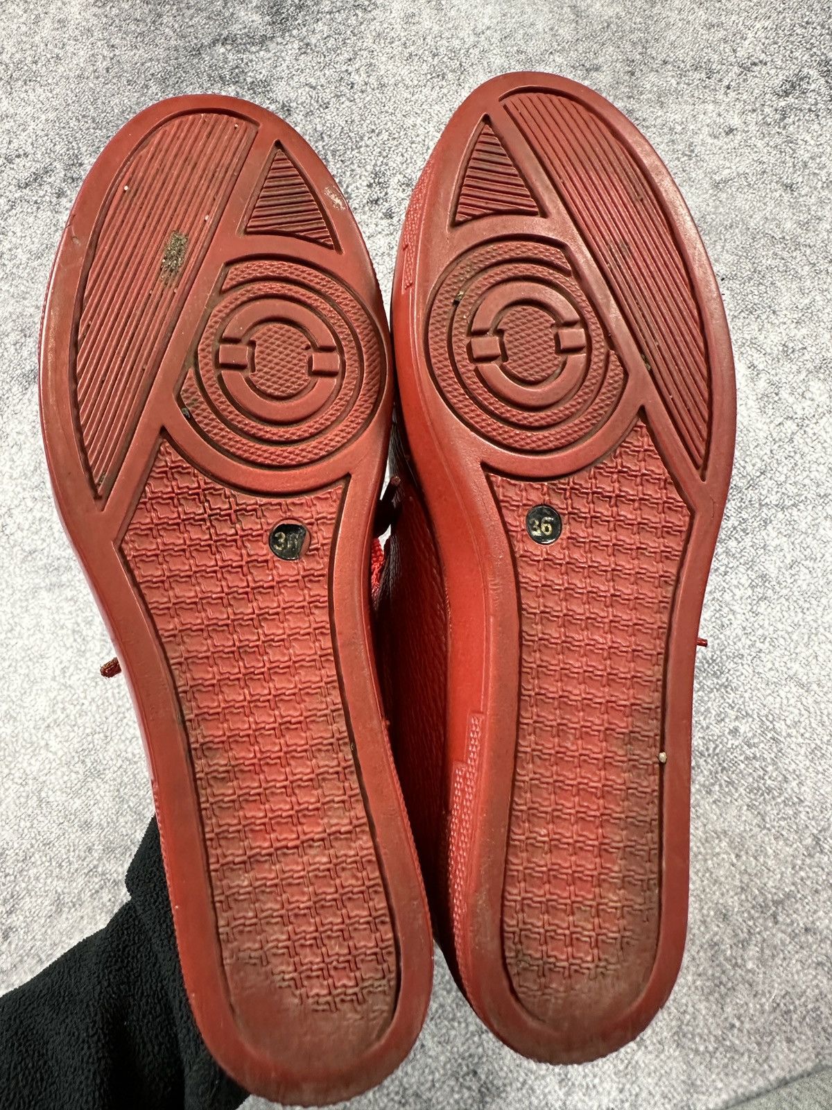Vintage Y2K Vintage Leather Red High Sneakers Streetwear Opium Vamp Size US 6 / IT 36 - 8 Thumbnail