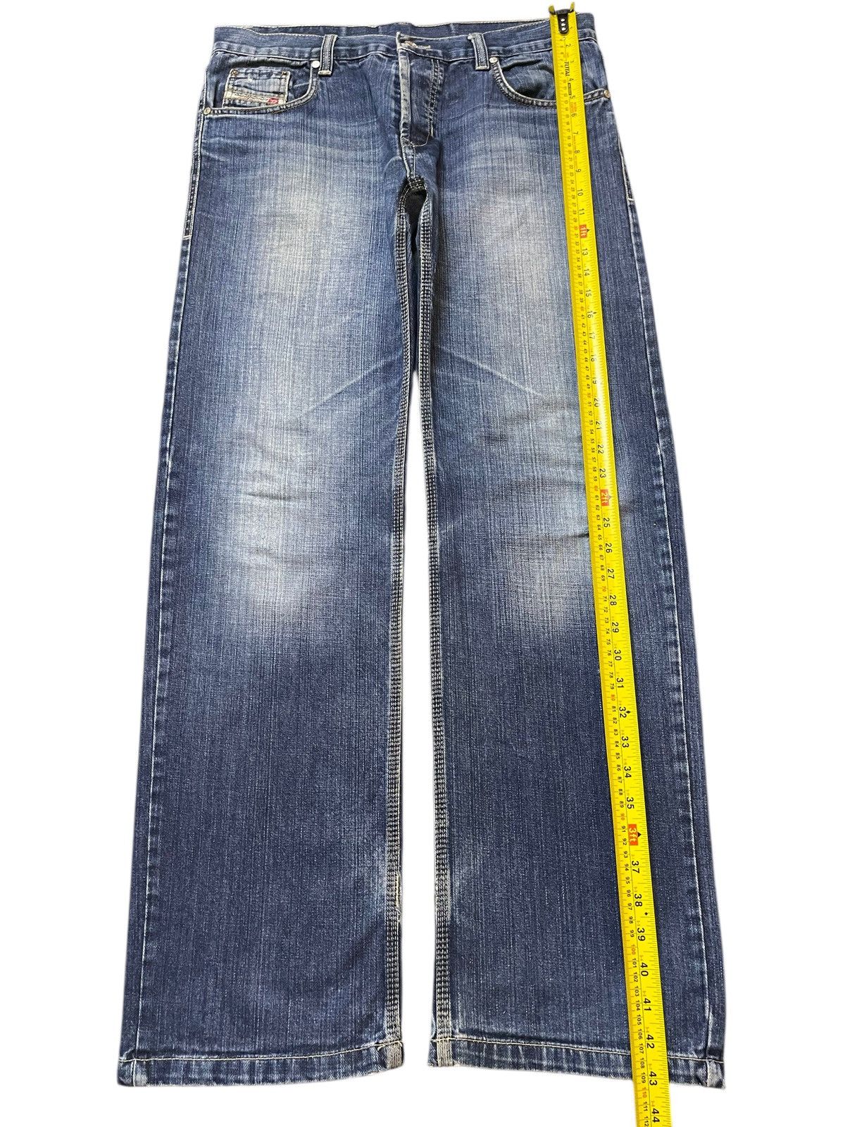 Diesel Vintage Diesel Industry Blue Faded Wash Style Loose Jeans Size US 34 / EU 50 - 12 Thumbnail