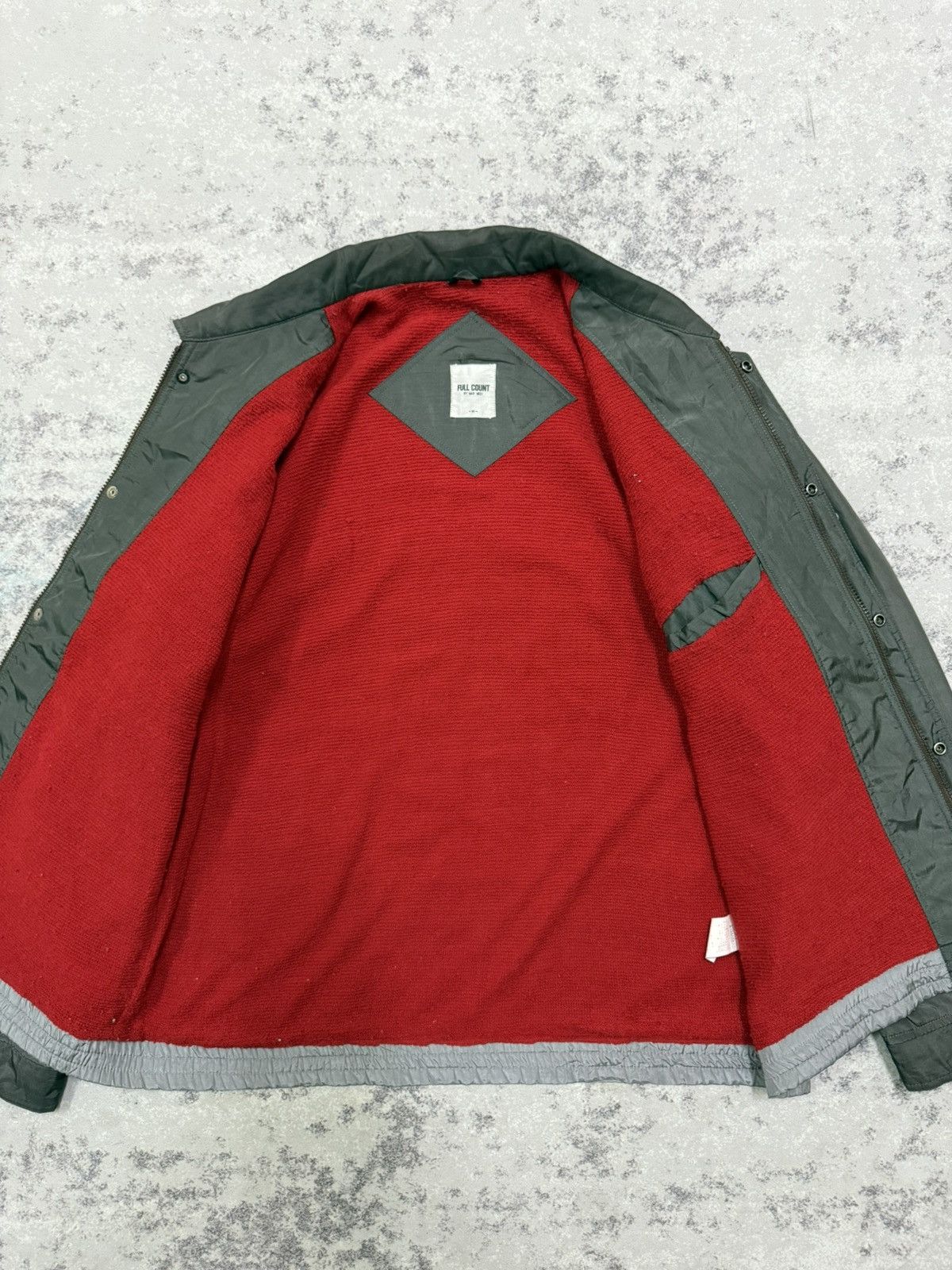 Full Count & Co. Full count by Mar-Medi grey and silver paneled nylon jacket Size US M / EU 48-50 / 2 - 8 Thumbnail