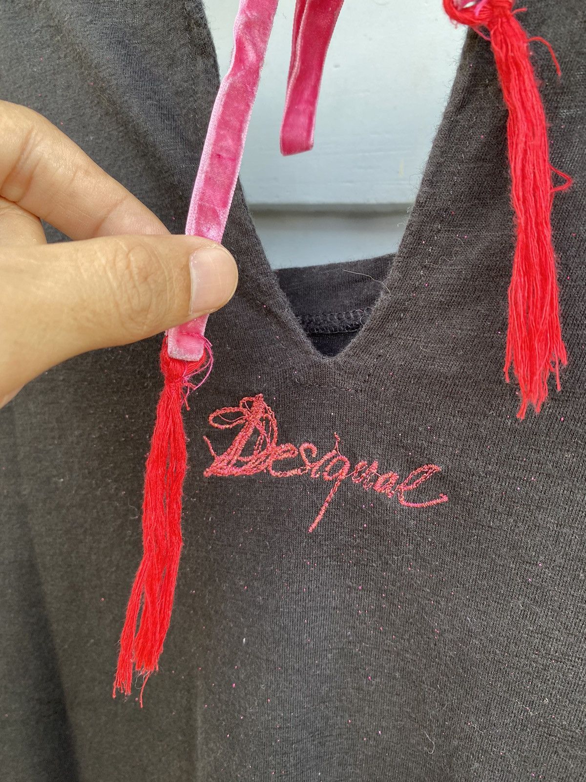 Japanese Brand Desigual Love Hearts Embroidery Size M / US 6-8 / IT 42-44 - 16 Thumbnail
