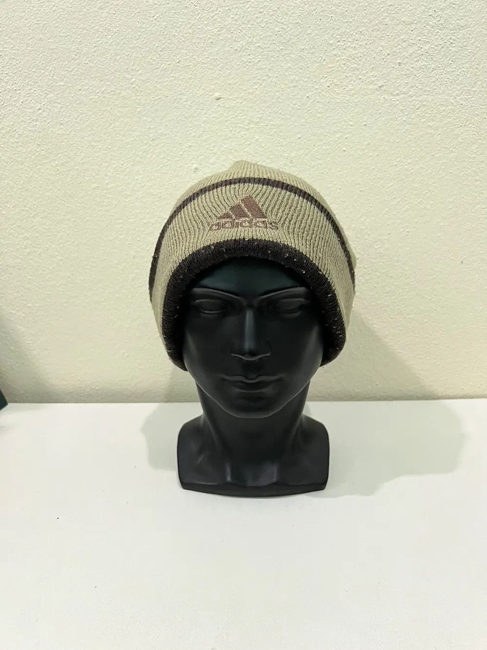 Adidas Vintage adidas Beanie Hat Size ONE SIZE - 2 Thumbnail