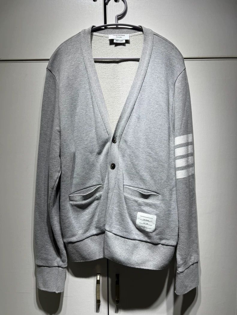 Thom Browne Gray Cardigan by Thom Browne-dmc Size US M / EU 48-50 / 2 - 1 Thumbnail