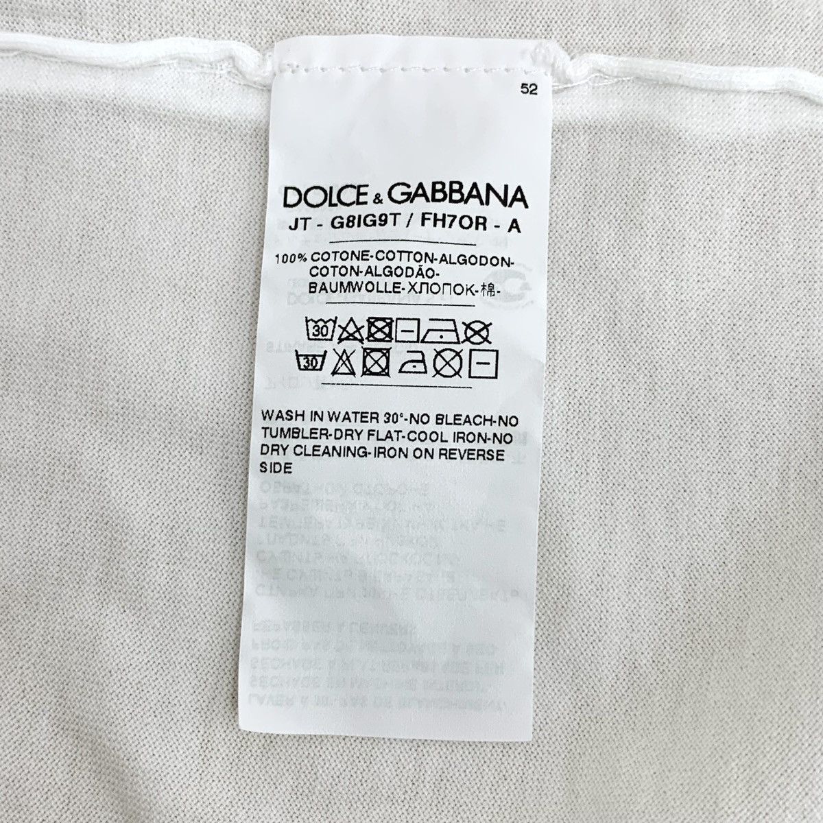 Dolce & Gabbana Dolce & Gabbana Crown Short Sleeve T-shirt K26WX Size US L / EU 52-54 / 3 - 8 Thumbnail