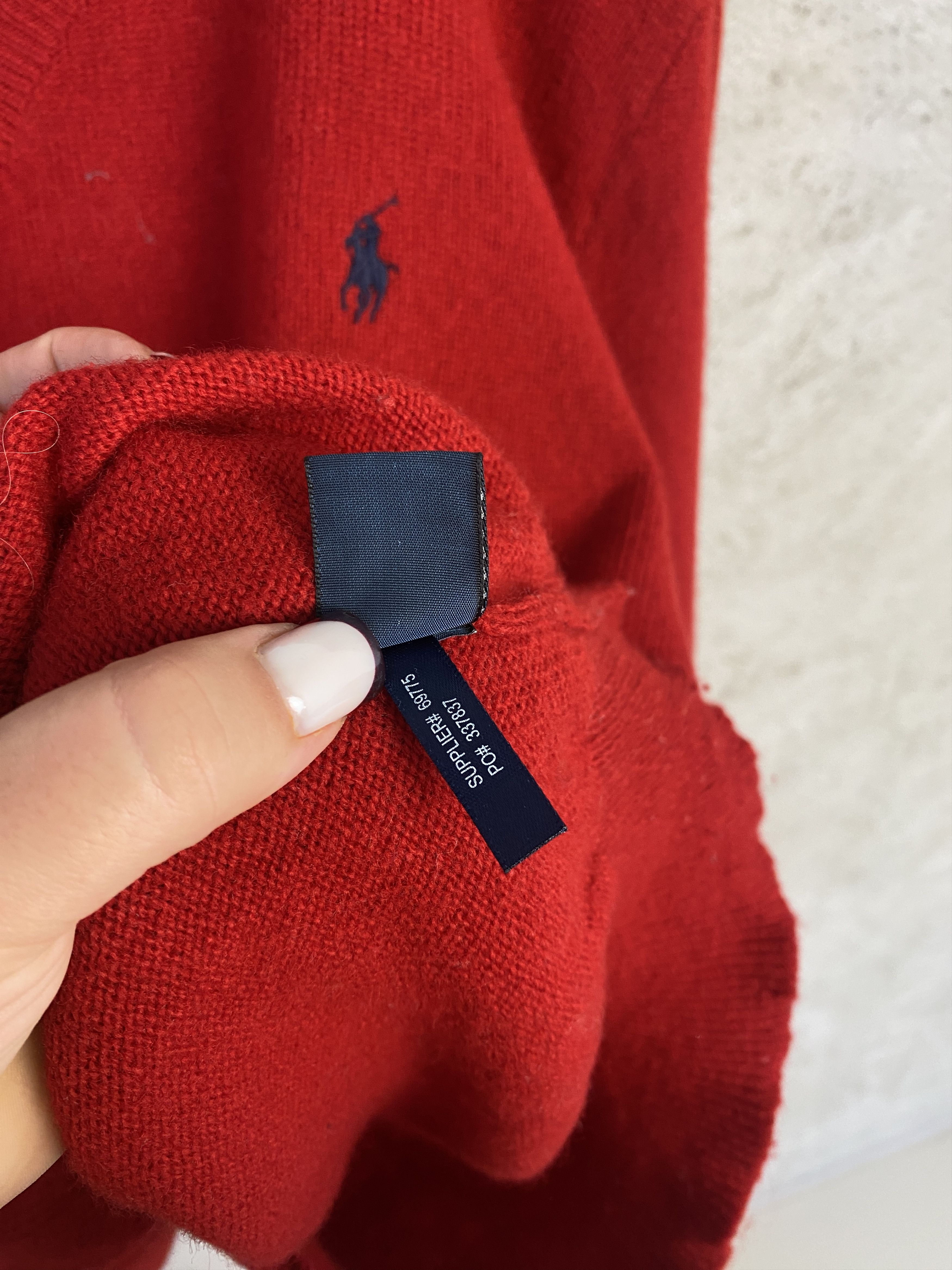 Polo Ralph Lauren Polo Ralph Lauren small pony lambs wool sweater knitwear Size US L / EU 52-54 / 3 - 5 Thumbnail