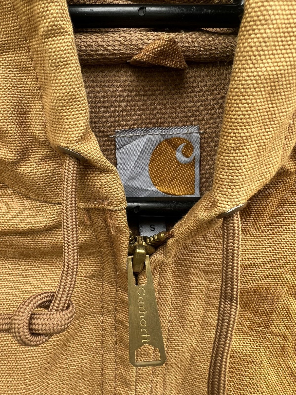 Carhartt VTG Carhartt J131 BRNThermal Lined Hoodie Jacket Made In USA Size US L / EU 52-54 / 3 - 17 Thumbnail