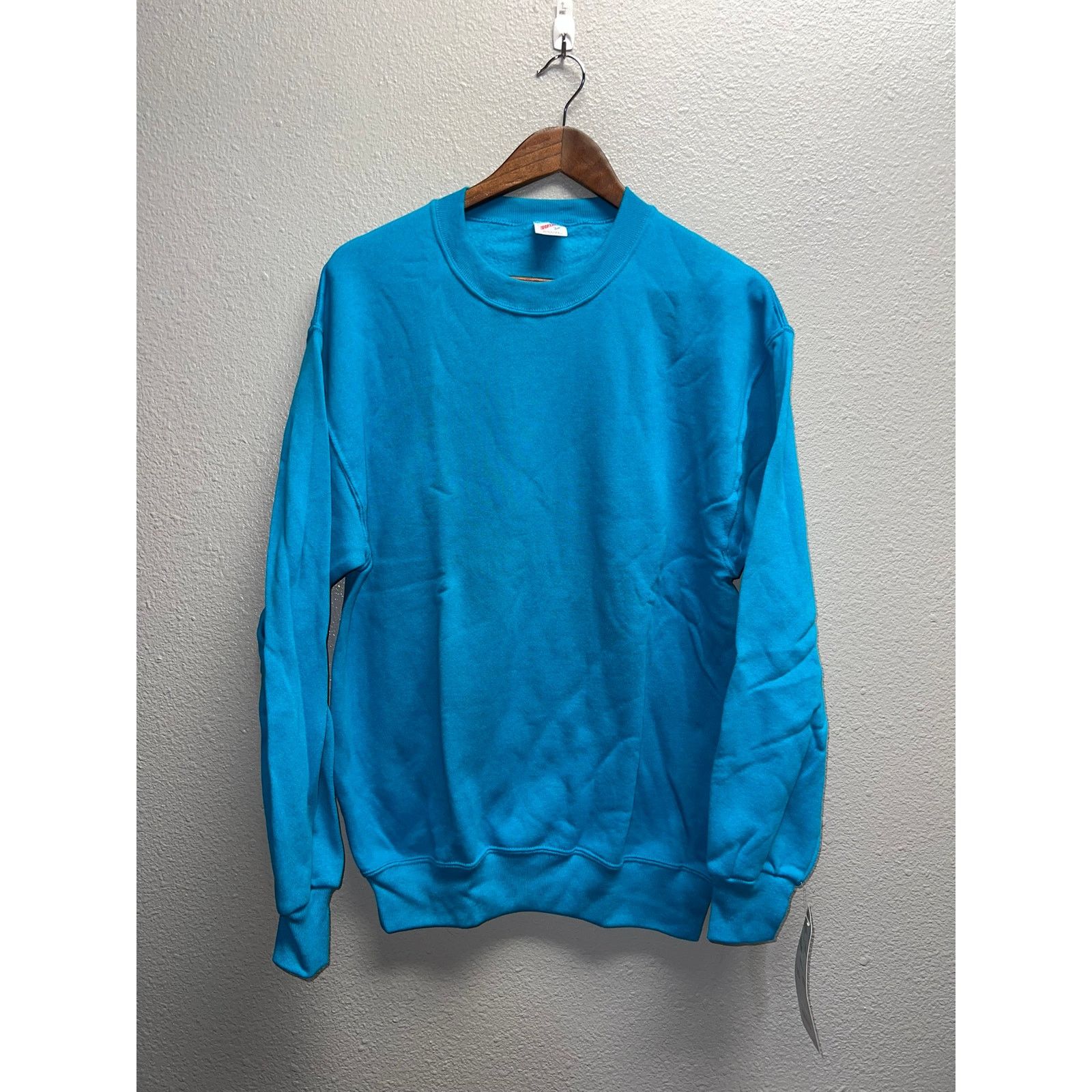 Vintage Vintage Blue Blank Sweatshirt Crewnwck NWT 50/50 VTG Large Size US L / EU 52-54 / 3 - 1 Thumbnail