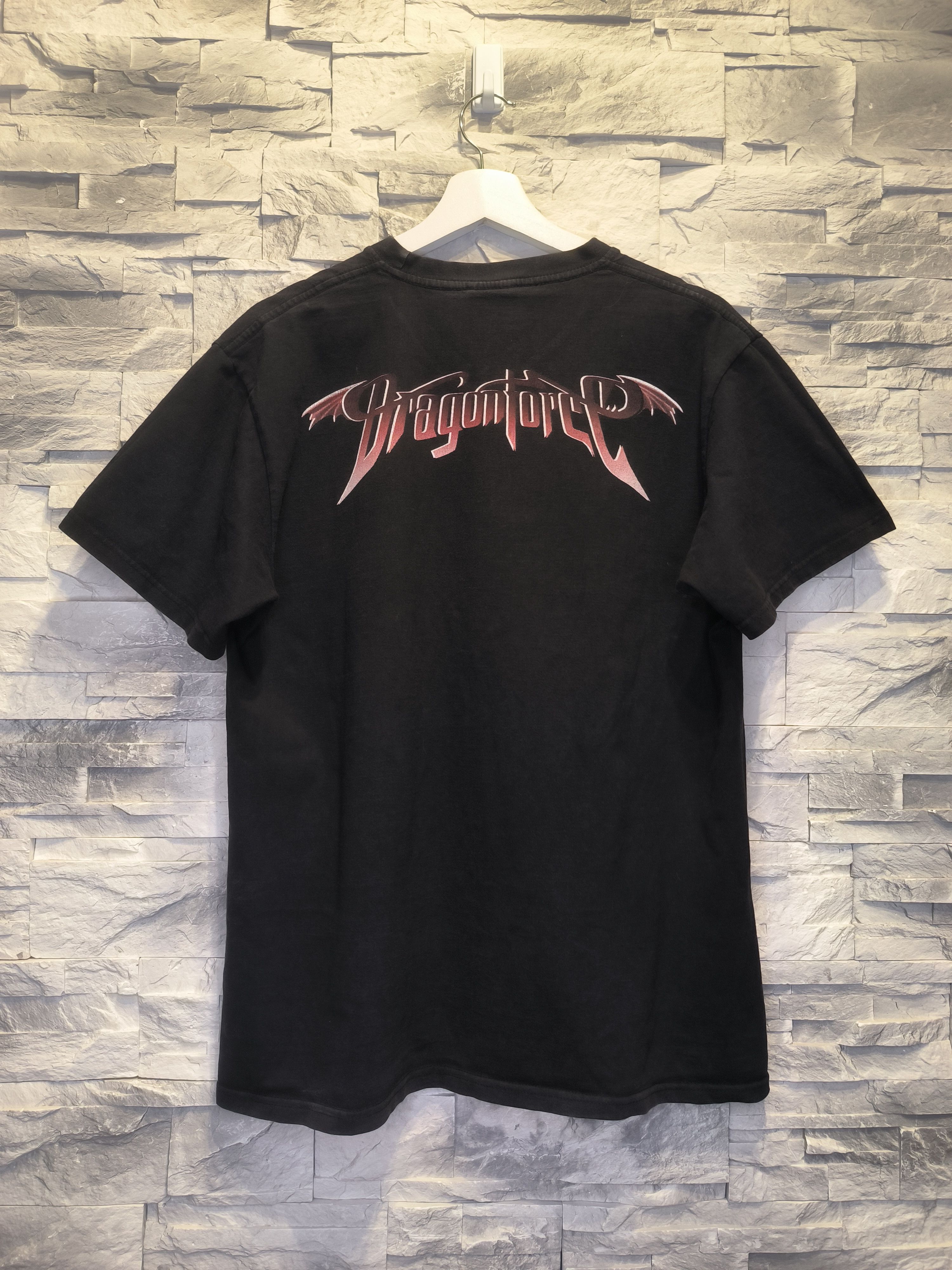 Band Tees × Vintage Vintage Dragonforce T-Shirt Metal Tee Black Print Size US M / EU 48-50 / 2 - 3 Thumbnail