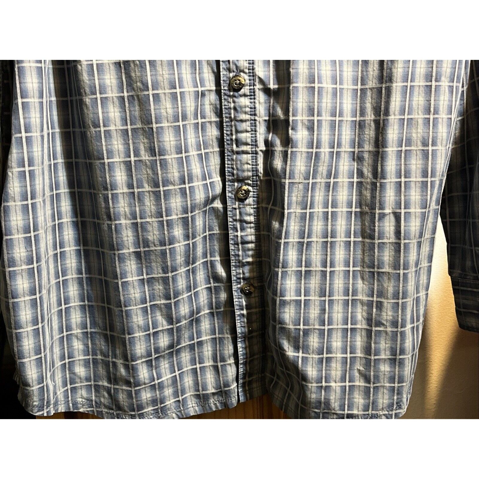 The North Face The North Face Men’s Shirt L Blue Plaid Button Up Hiking LS Size US L / EU 52-54 / 3 - 8 Thumbnail