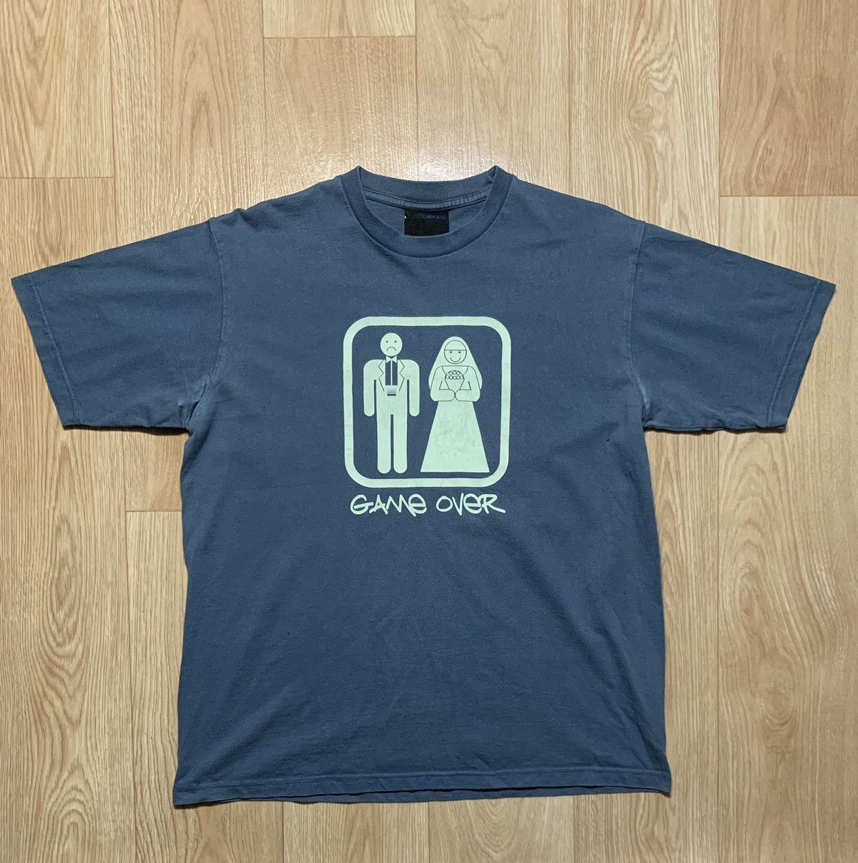 Vintage Vintage Y2K ADULT " Game Over Wife " Humor Tee Size US L / EU 52-54 / 3 - 1 Thumbnail