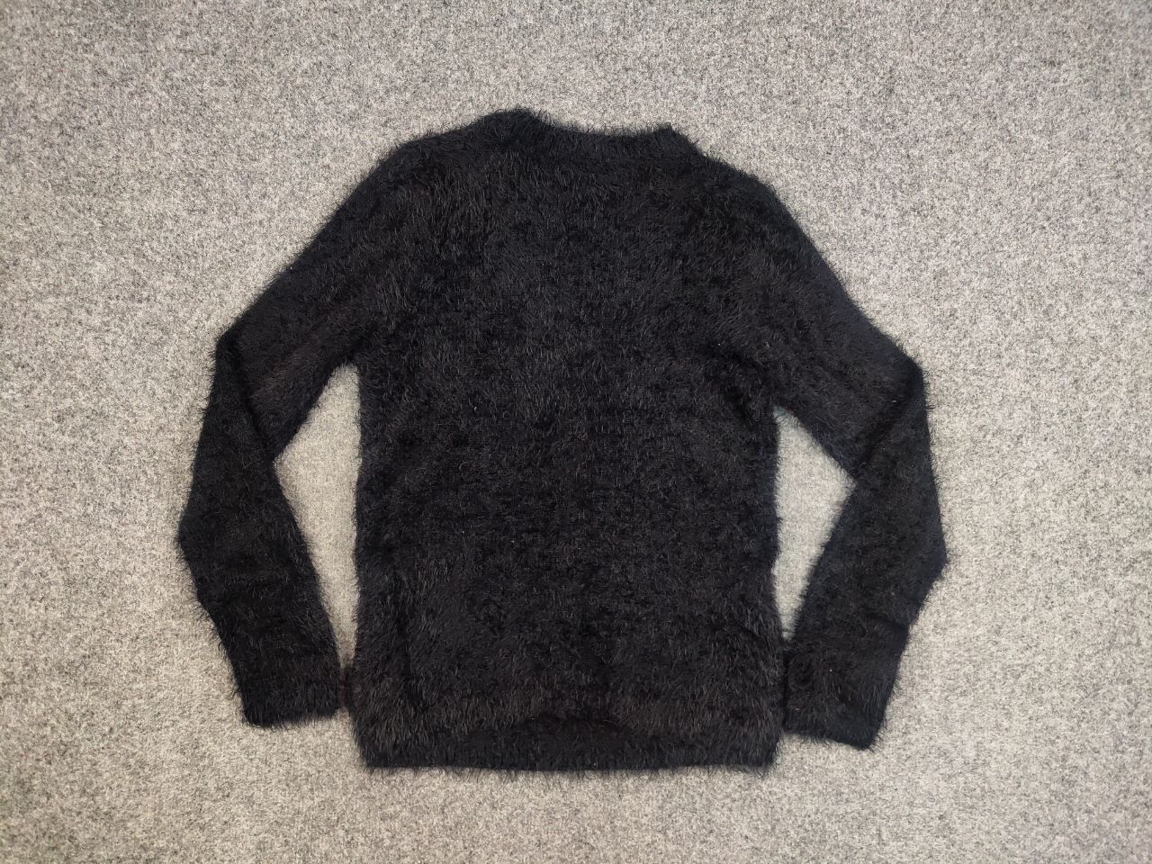 Japanese Brand Vintage Japanese Black Mohair Style Fuzzy Sweater Y2K Size US M / EU 48-50 / 2 - 15 Thumbnail