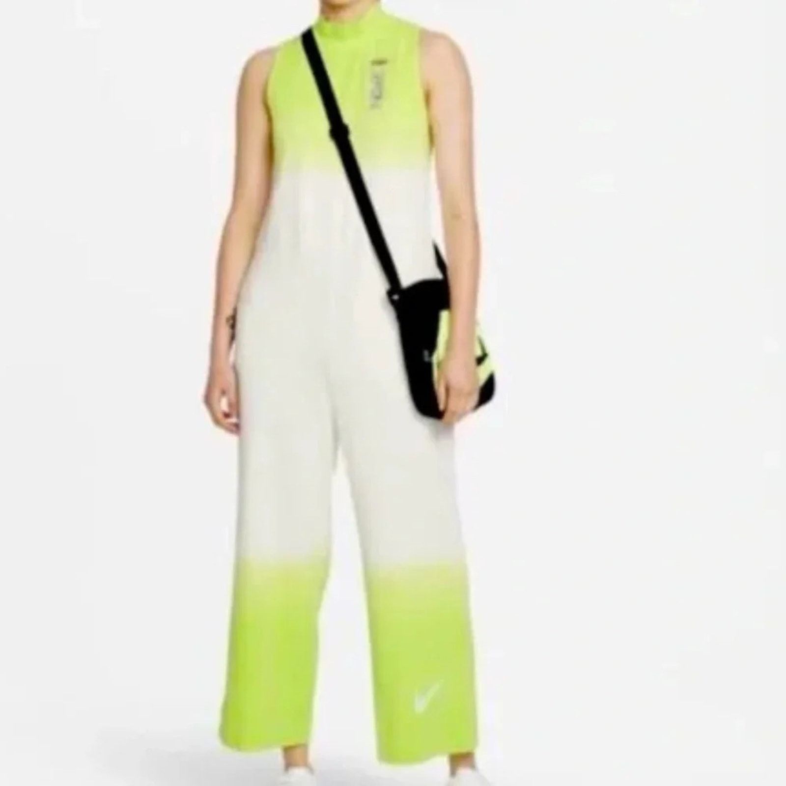 Nike Nike wide leg green ombré one piece jumpsuit with pockets, M Size 32" / US 10 / IT 46 - 5 Thumbnail