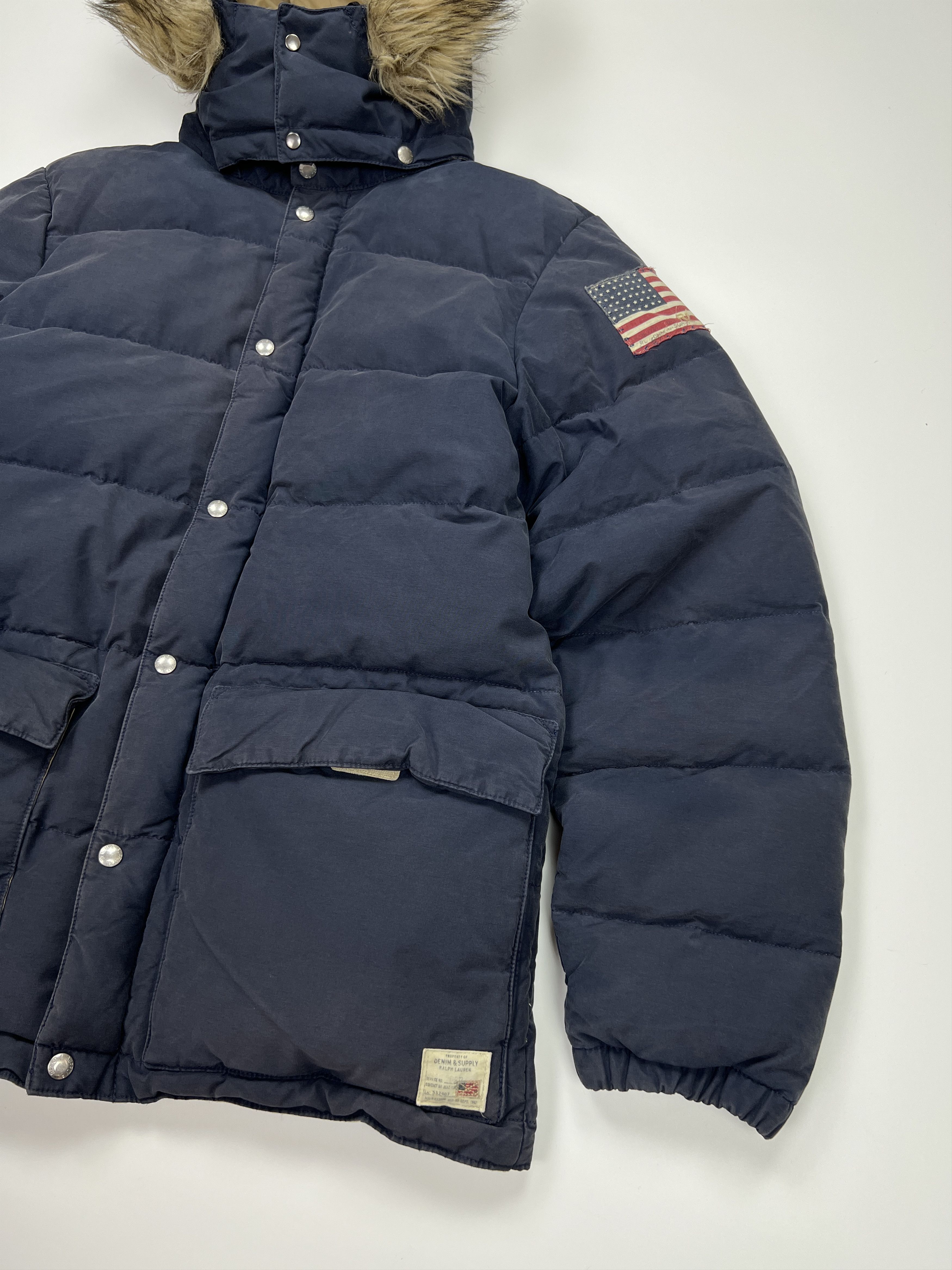 Polo Ralph Lauren Vintage Ralph Lauren Denim Supply USA Flag Navy Down Parka Size US L / EU 52-54 / 3 - 7 Thumbnail