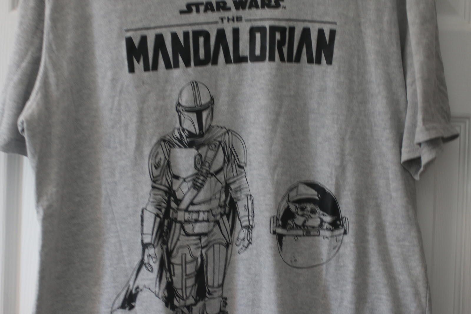 Unknown London Star Wars The Mandalorian T-Shirt Gray Tee Grogu Adult Size Size US XL / EU 56 / 4 - 3 Thumbnail