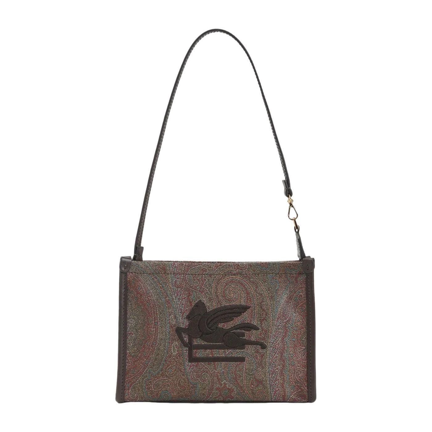Etro ETRO Arnica Brown Canvas Shoulder Bag New Size ONE SIZE - 1 Thumbnail