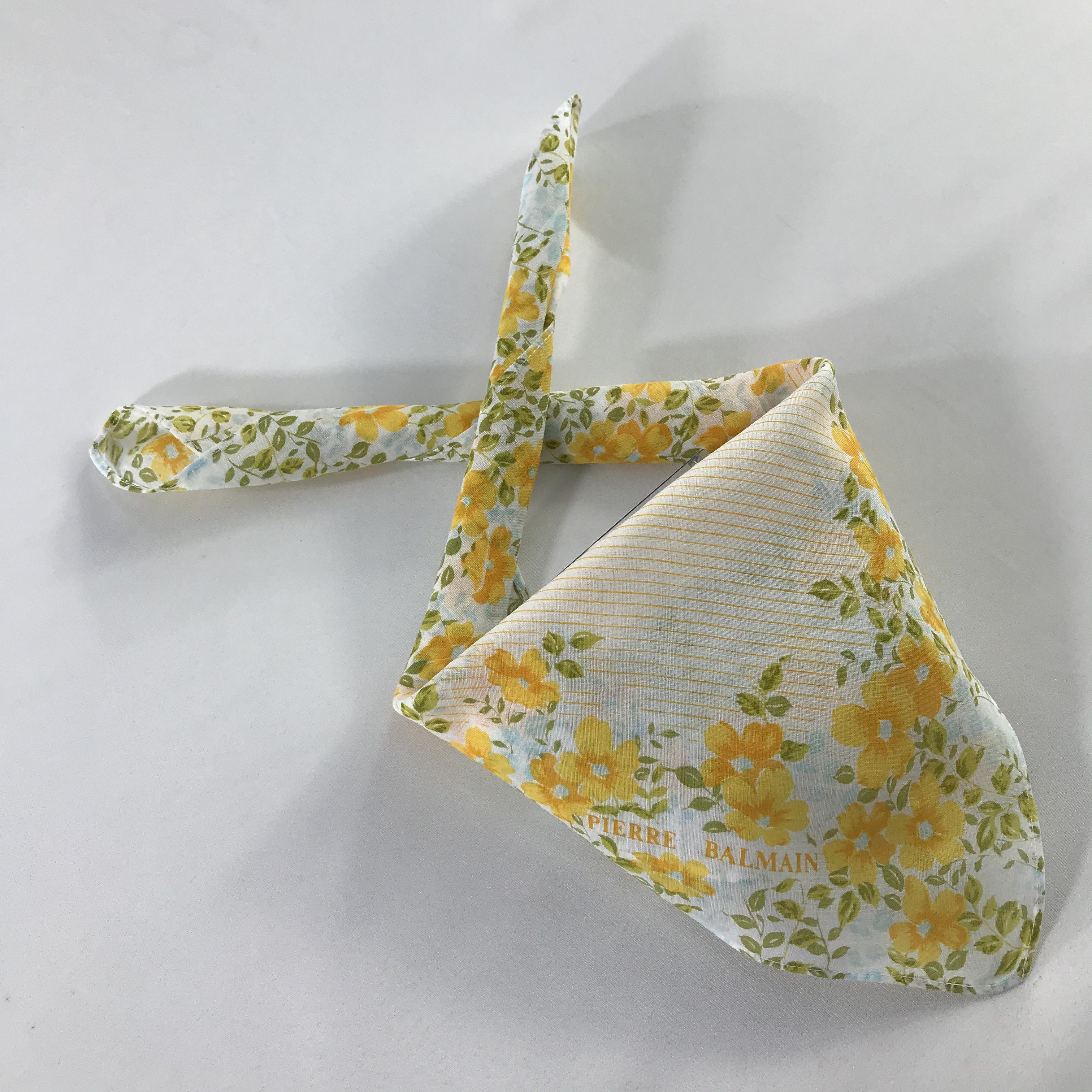 Pierre Balmain × Vintage Pierre Balmain Bandana / Handkerchief / Neckerchief - S560 Size ONE SIZE - 4 Thumbnail