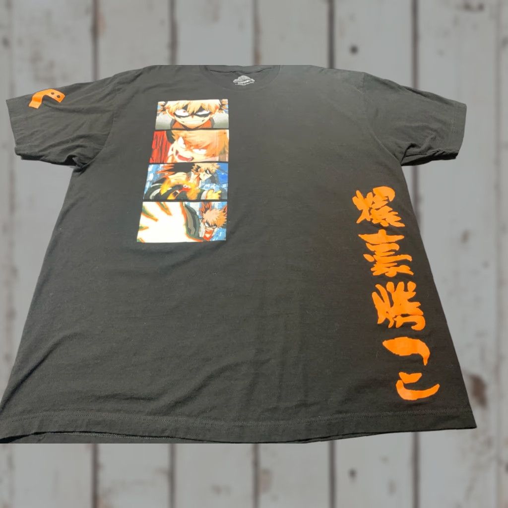 Vintage Funimation My Hero Academia Katsuki Bakugo Shirt 2XL Black Graphic Tee Anime Mens Size US XXL / EU 58 / 5 - 1 Thumbnail