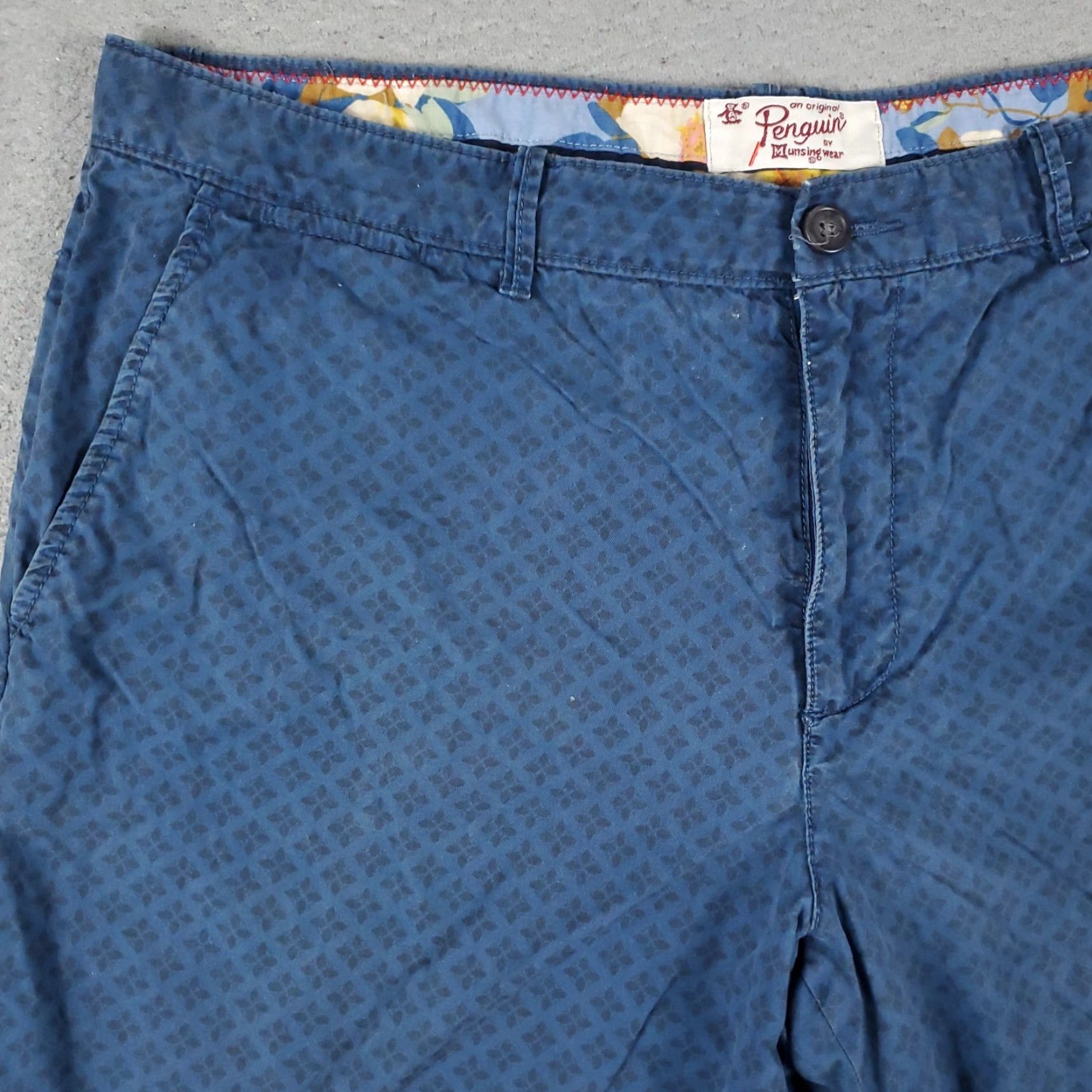Vintage VINTAGE Munsingwear Shorts Mens Size 38 Blue Casual Flat Front Chino Dress Pants Size US 38 / EU 54 - 2 Thumbnail