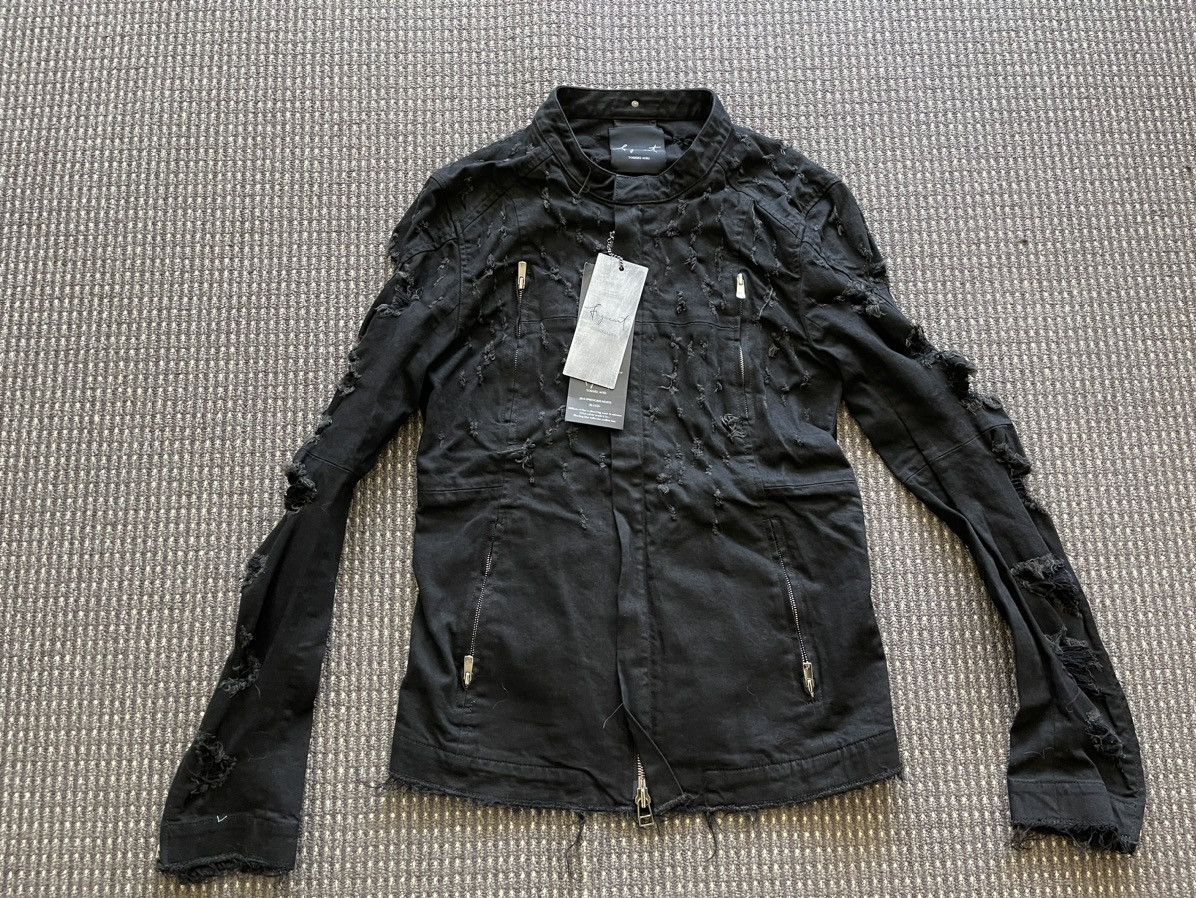 Fagassent Toshiki Aoki Shotgun Distressed Denim Jacket Size US M / EU 48-50 / 2 - 1 Thumbnail