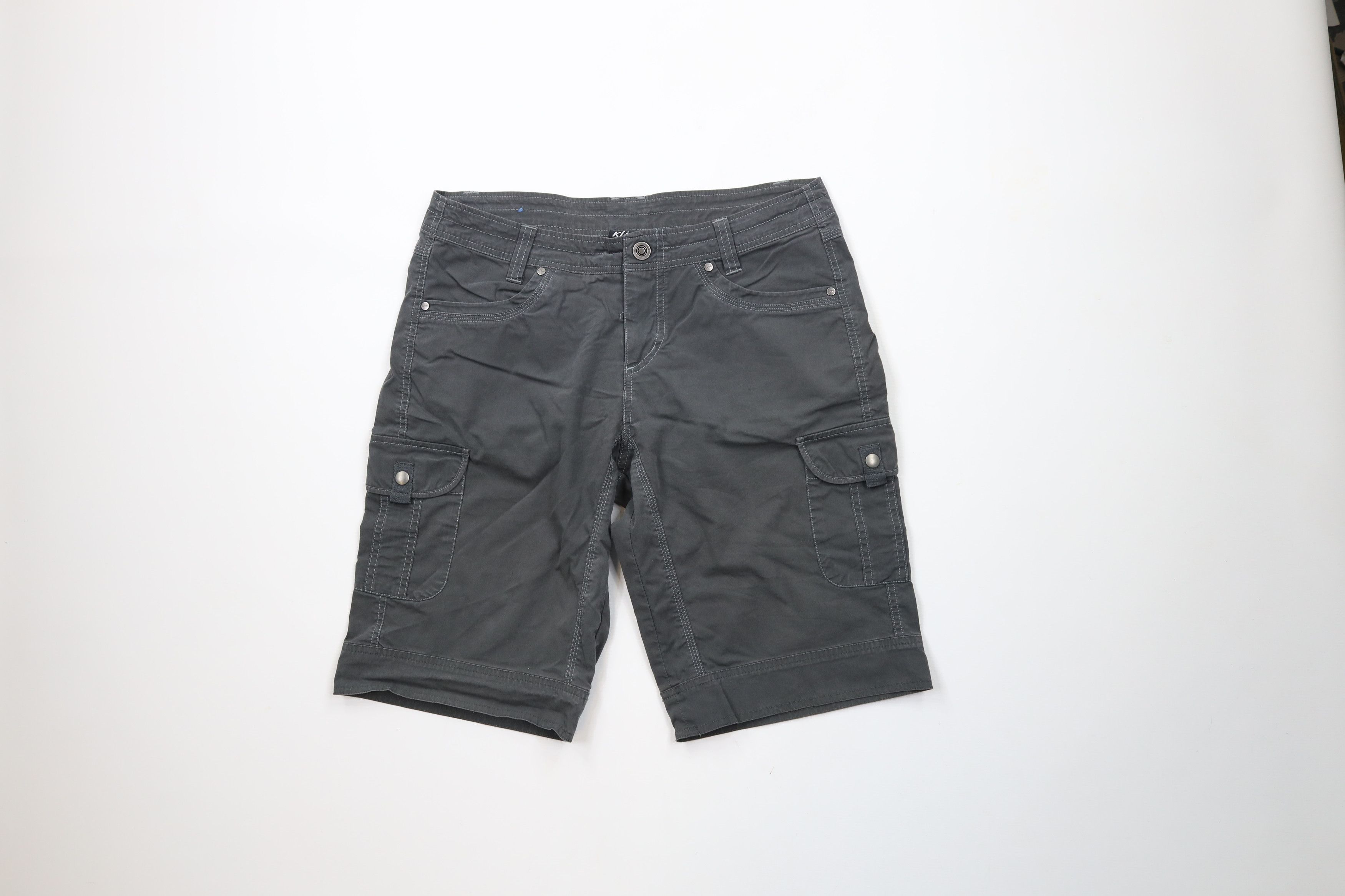 Kuhl × Vintage Kuhl Mountain Vintage Patina Dye Hiking Cargo Shorts Gray Size 32" / US 10 / IT 46 - 1 Thumbnail