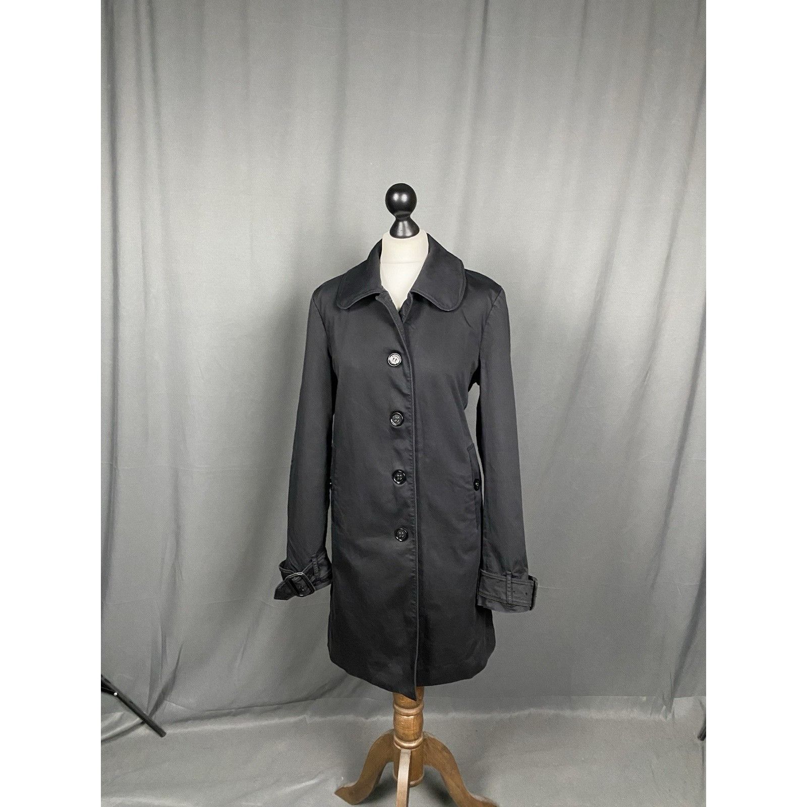 Burberry Burberry Nova Check Women's Black Trench Over Coat Size UK 1 Size XL / US 12-14 / IT 48-50 - 3 Thumbnail