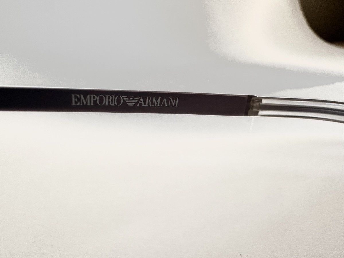 Emporio Armani Emporio Armani Futuristic Shield Sunglasses (Vintage) Size ONE SIZE - 6 Thumbnail