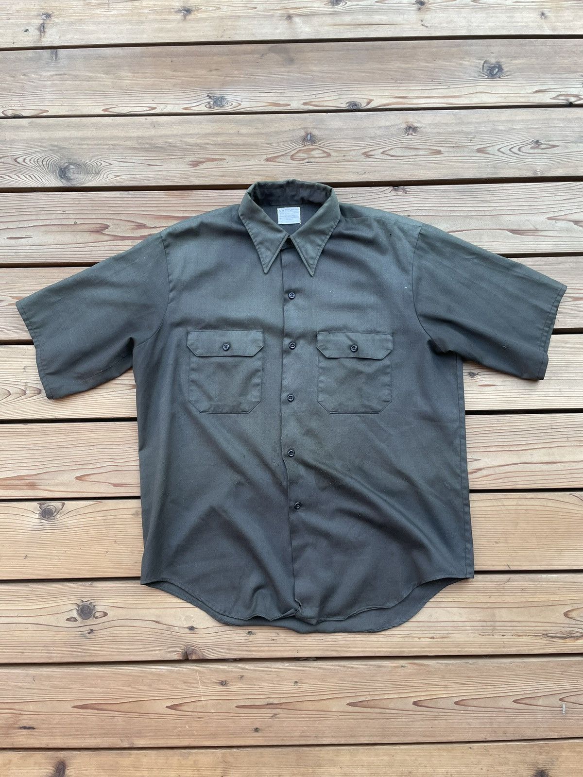 Vintage Vintage 70s JCPenney Military button up Size US XL / EU 56 / 4 - 1 Thumbnail