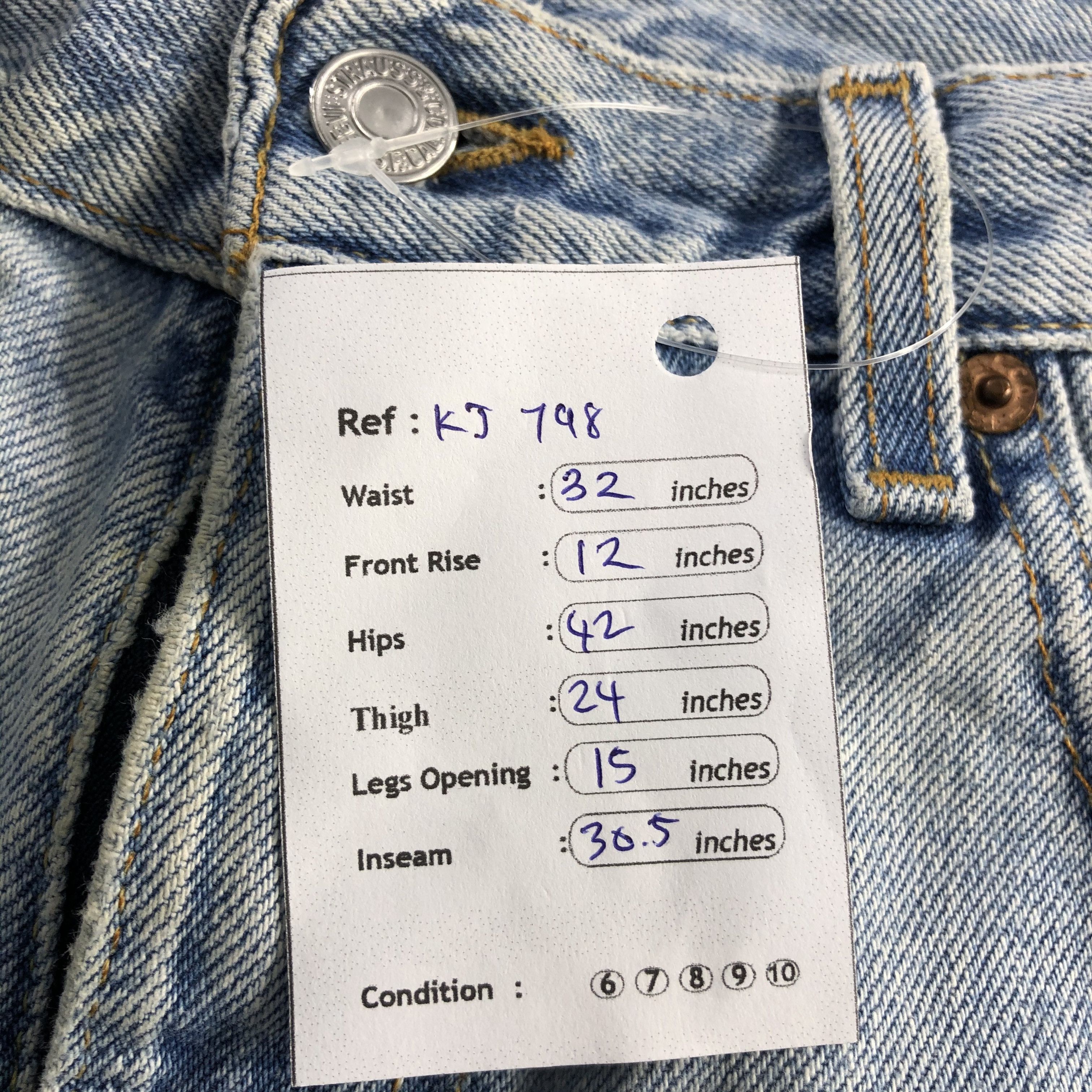 Levi's Vintage Levi's 505 Jeans Medium Wash Denim KJ798 Size US 32 / EU 48 - 11 Thumbnail