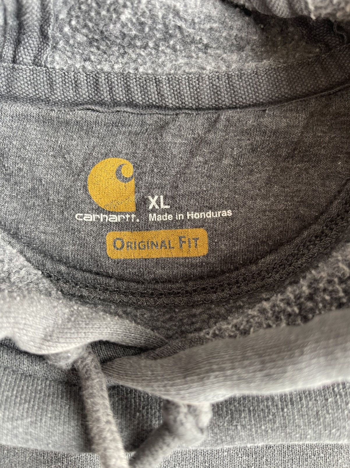 Carhartt Carhart Gray hoodie with neon green sleeve lettering Size US XL / EU 56 / 4 - 9 Thumbnail