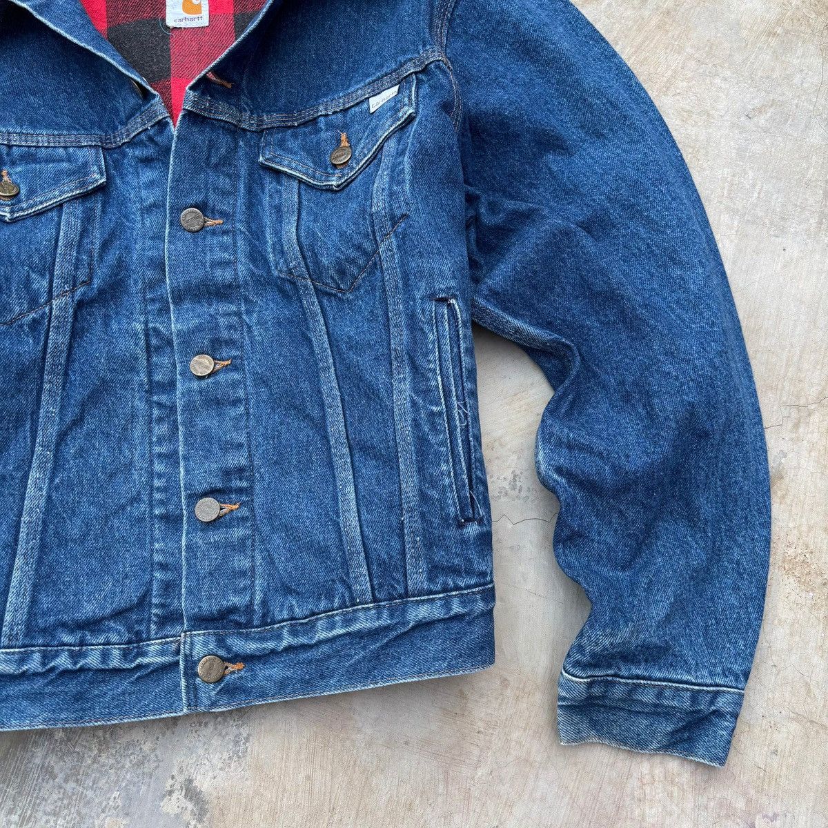 Carhartt Vintage 1989 100thANNIVERSARY Carhartt Denim Flannel Trucker Size US M / EU 48-50 / 2 - 5 Thumbnail