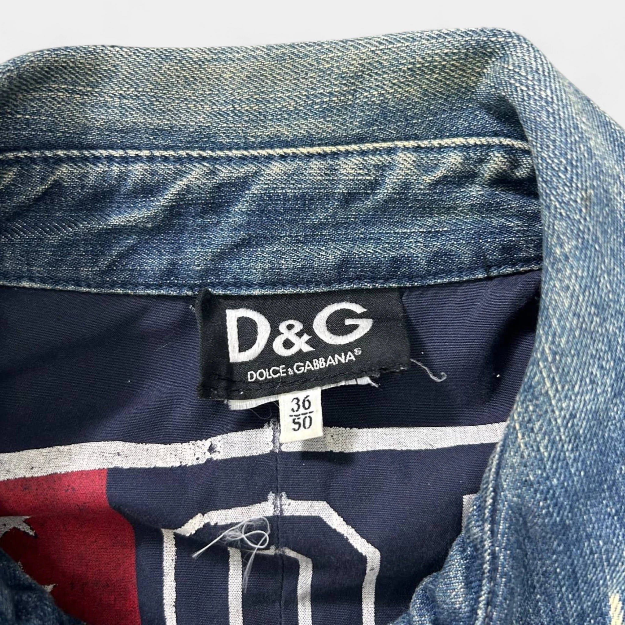 Dolce & Gabbana Dolce Gabbana Zipper Denim Jacket Size US L / EU 52-54 / 3 - 4 Thumbnail