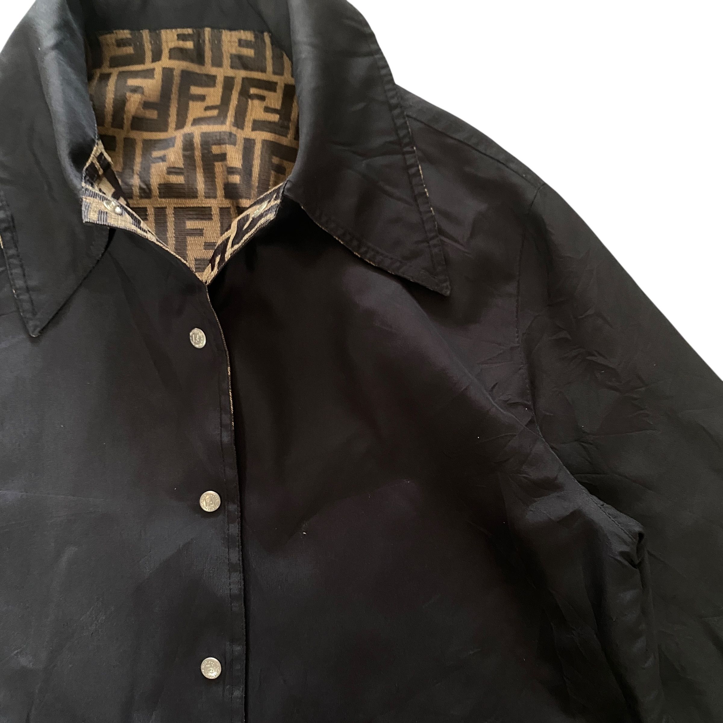 Fendi Vintage 90s Fendi Zucca Monogram Reversible Jacket Size US S / EU 44-46 / 1 - 7 Thumbnail