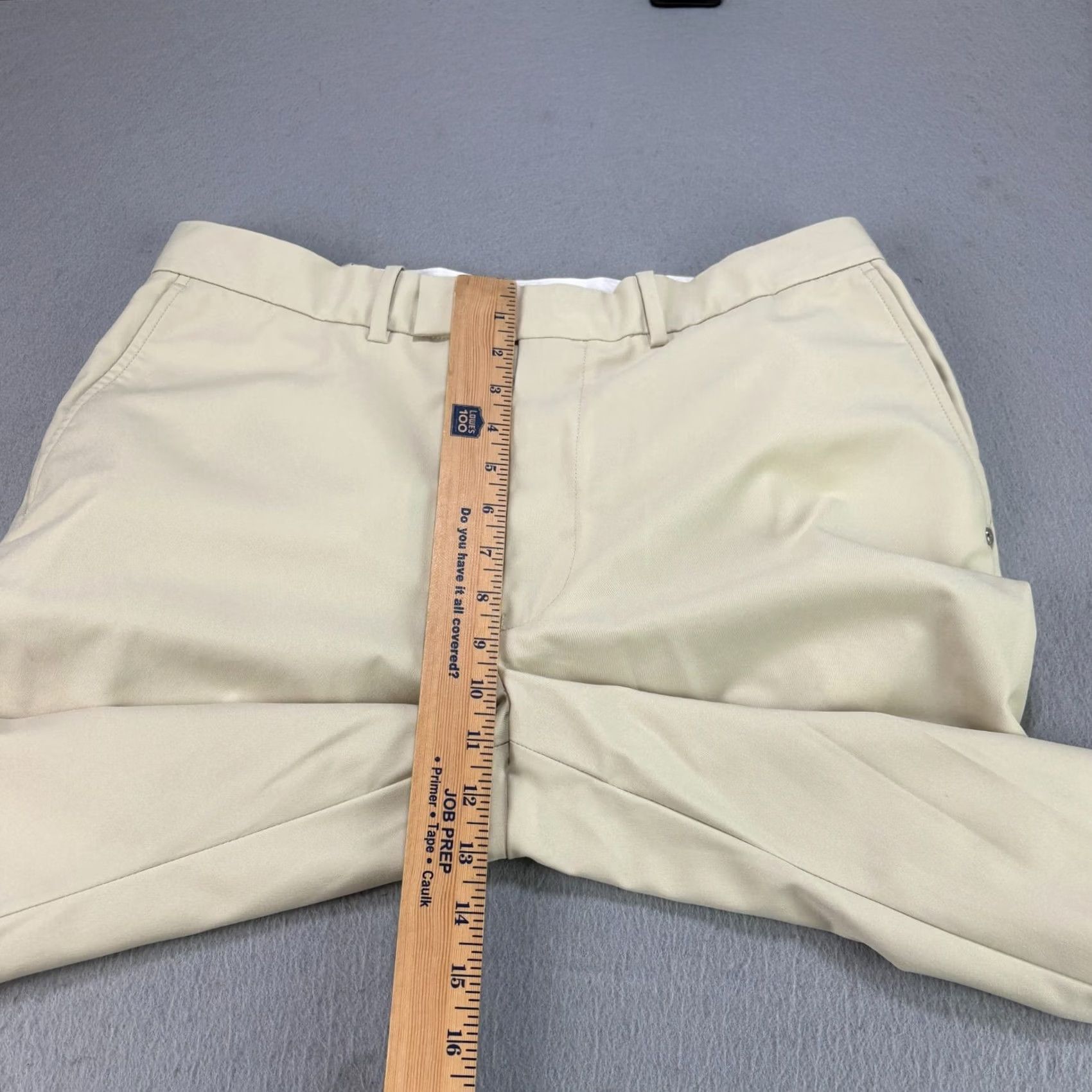 RLX Ralph Lauren RLX Ralph Lauren Pants Mens 34x32 Beige Dress Slacks Zip Front Flat Front Logo Regular Inseam 28 Straight Size US 34 / EU 50 - 6 Thumbnail