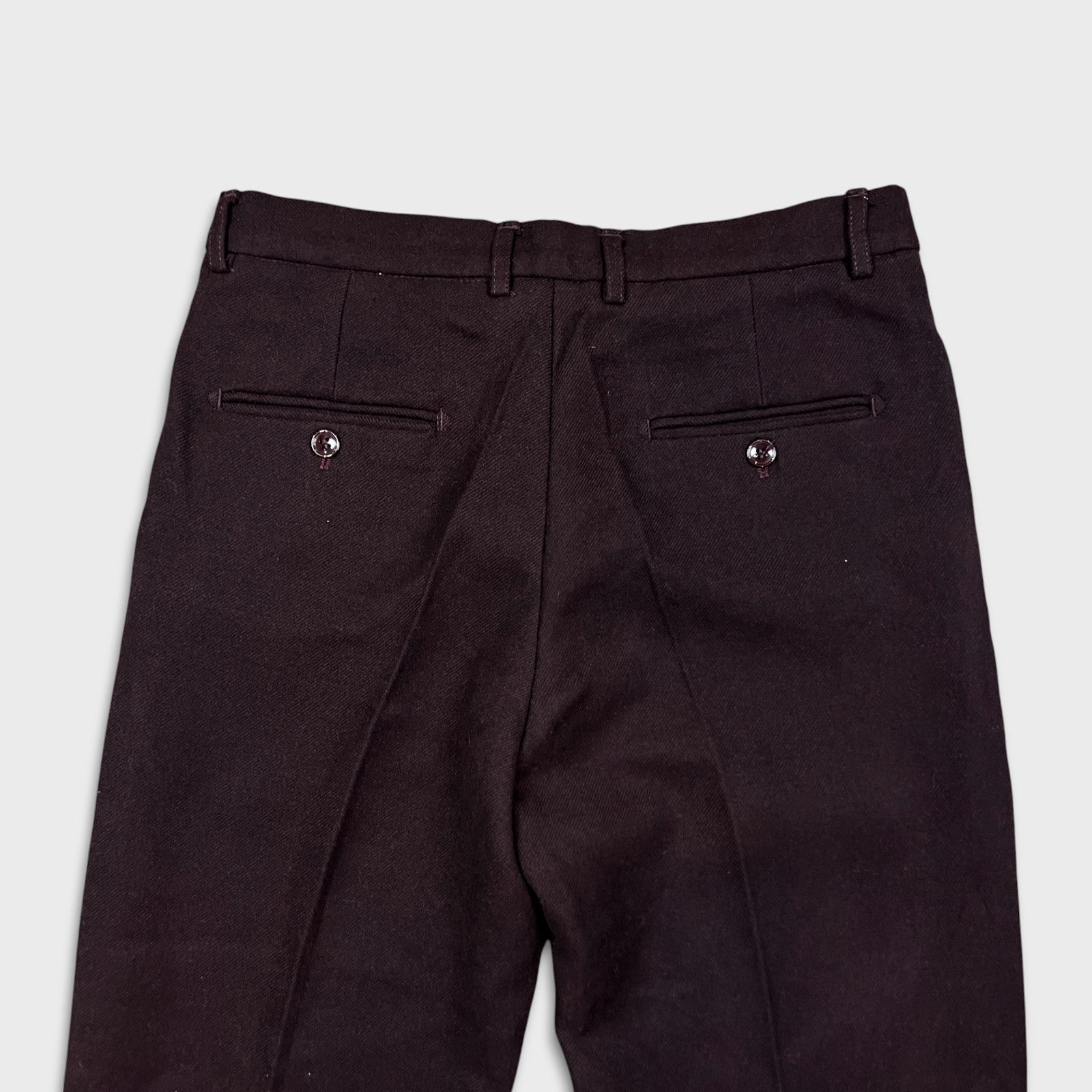 Vintage Vintage Dress Pants 30x27 Straight Hemmed Leg 90s Trousers Size US 30 / EU 46 - 6 Thumbnail