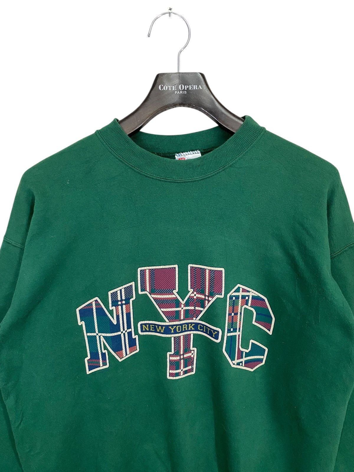 NFL × Vintage Vintage 90s new york city sweatshirt crewneck pullover Size US L / EU 52-54 / 3 - 5 Thumbnail
