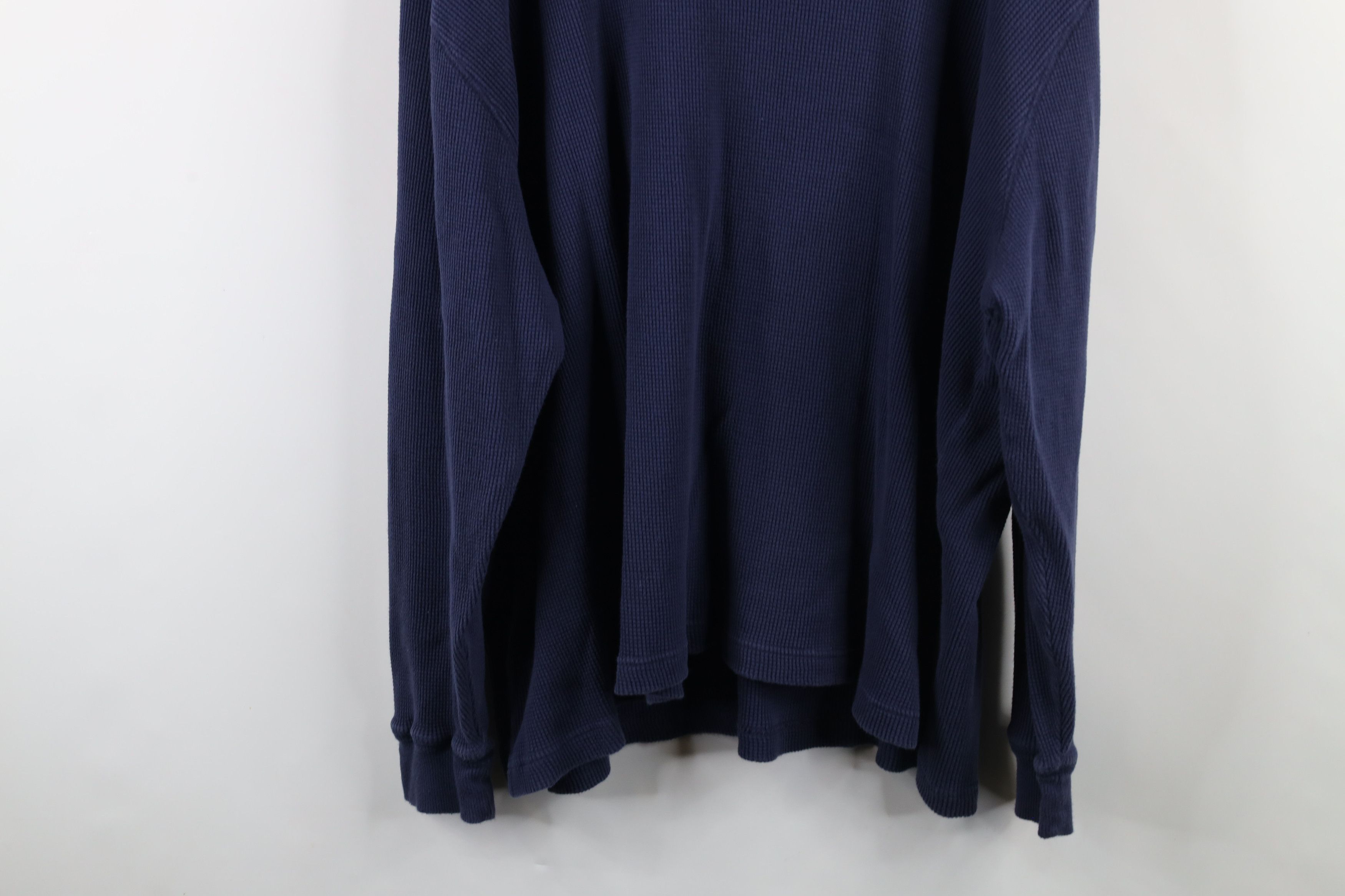 Vintage Vintage 90s Streetwear Waffle Knit Long Sleeve T-Shirt Size US XXL / EU 58 / 5 - 11 Thumbnail