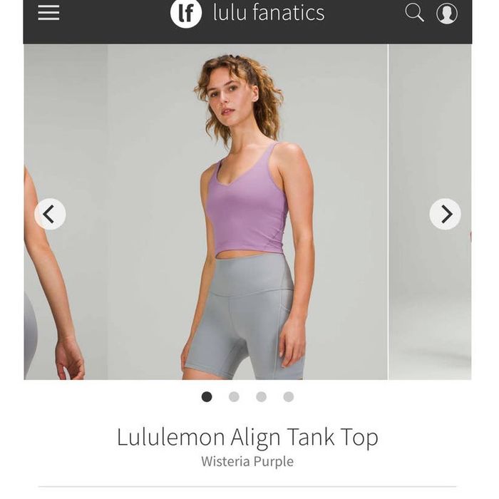 Lululemon Align Tank Top - Orange Soda - lulu fanatics